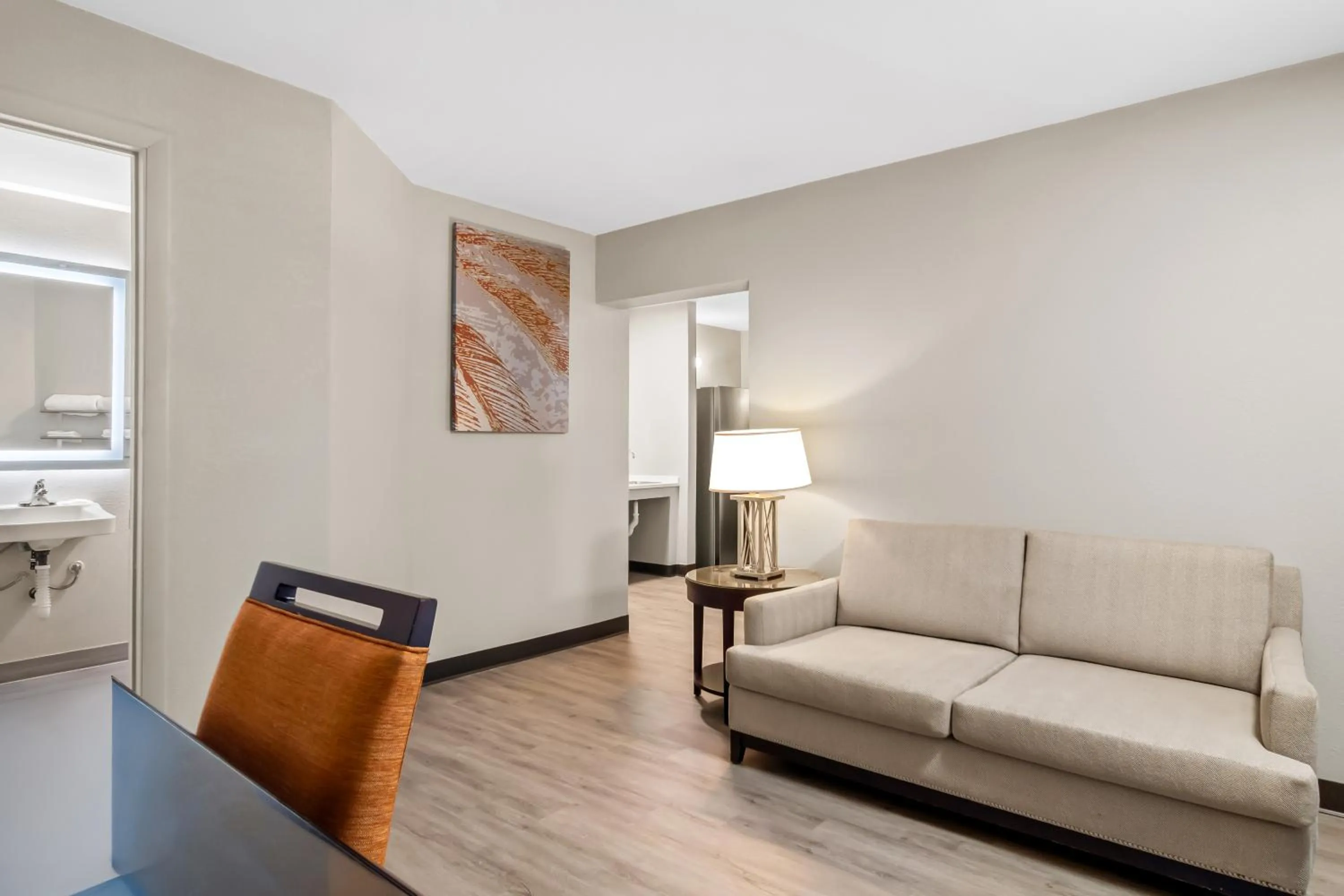 Living room in Suburban Studios