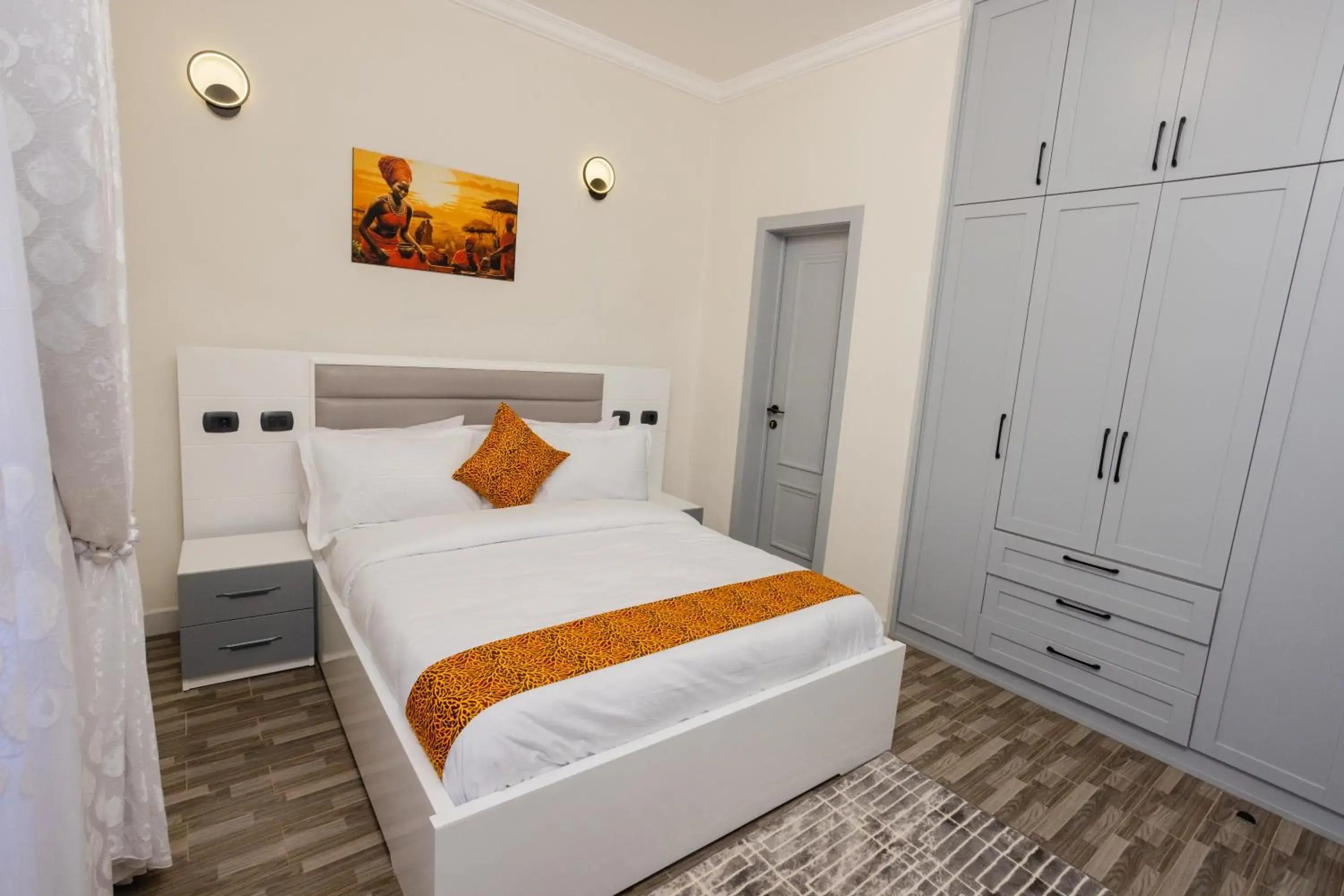 Bedroom, Bed in Amnen Apartments Bedroom, Bed in Amnen Apartments