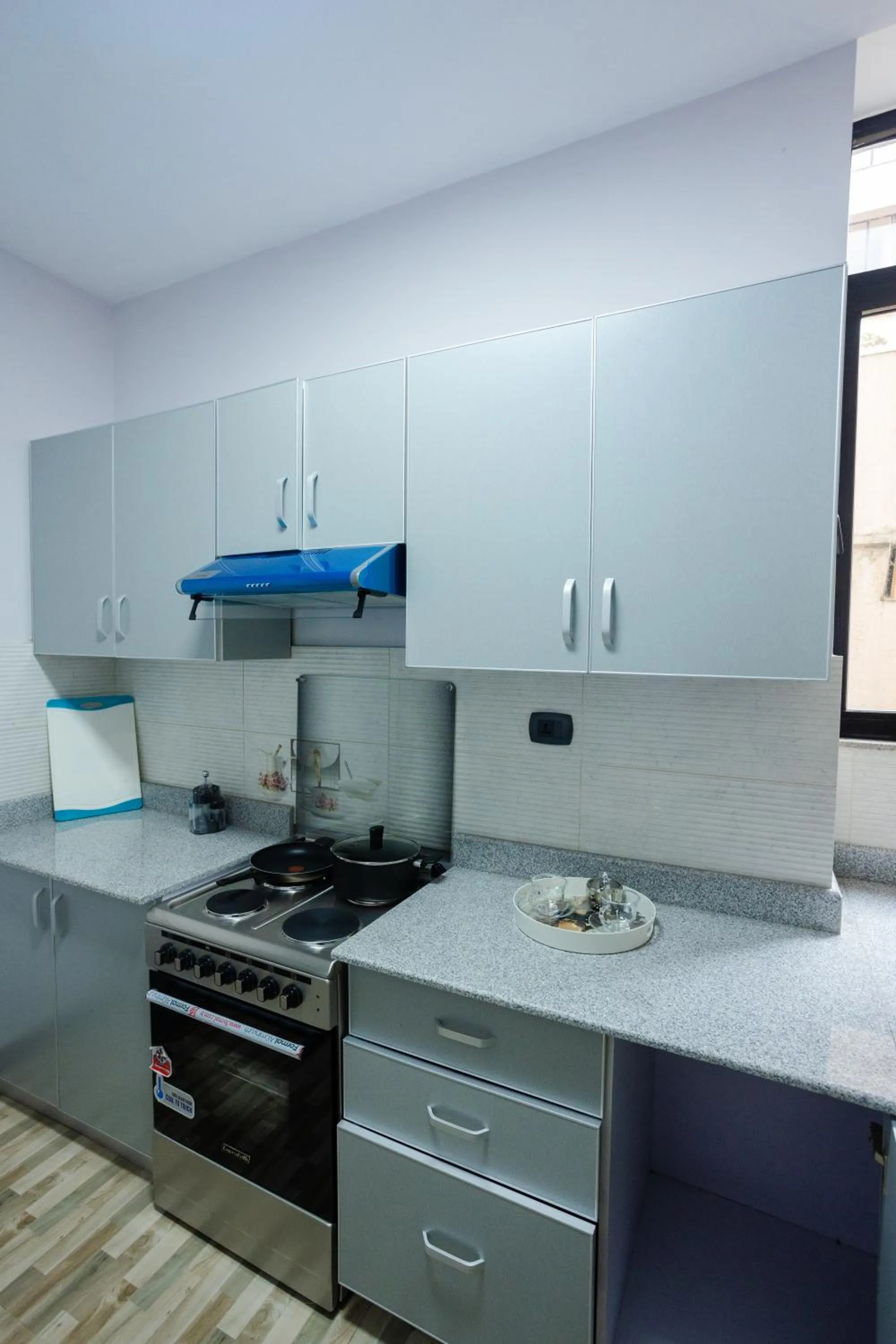 Kitchen or kitchenette in Amnen Apartments