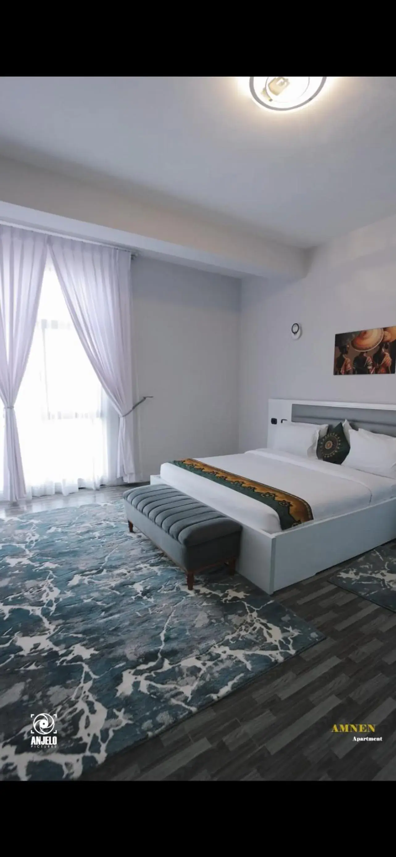 Bedroom, Bed in Amnen Apartments Bedroom, Bed in Amnen Apartments