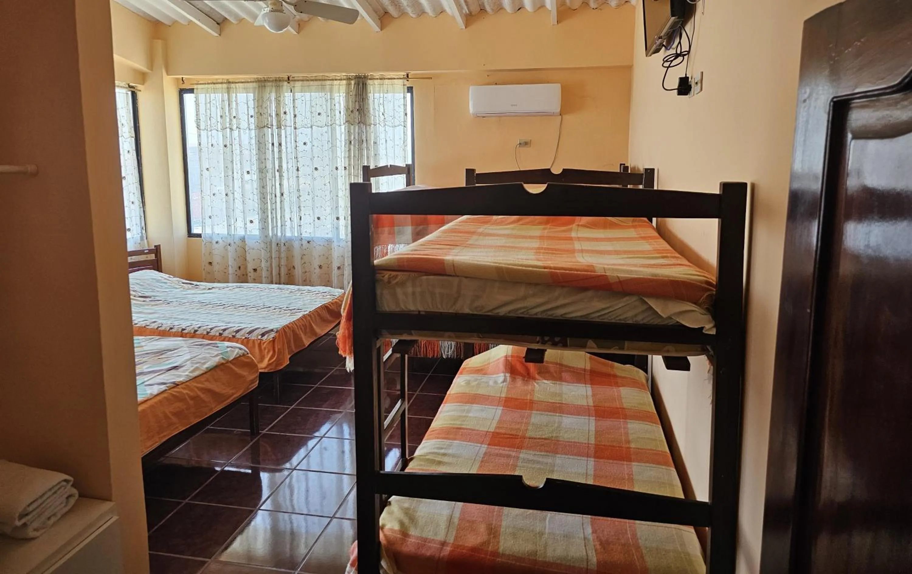 Family, Bed in Hostal Haziel