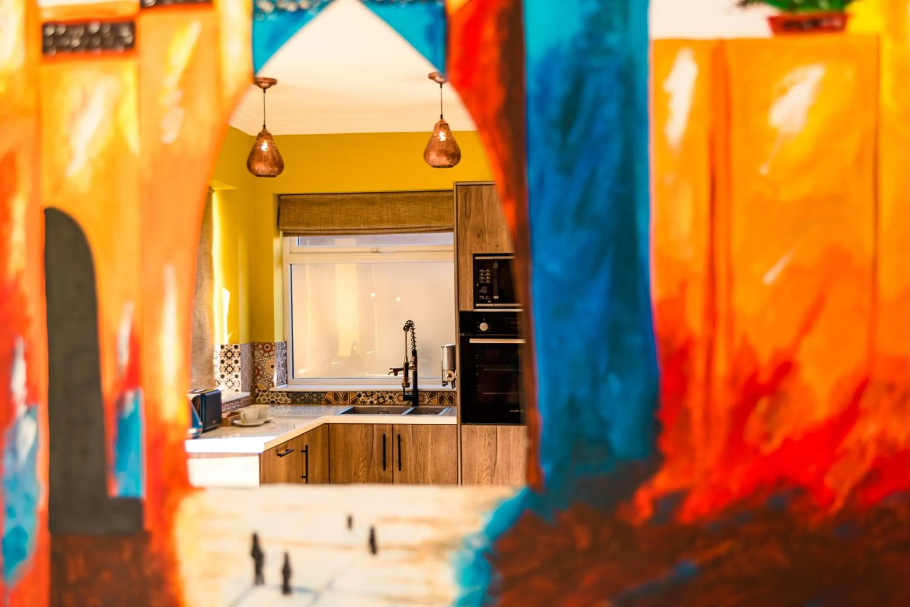kitchen in Domo Boutique Hotel Birmingham