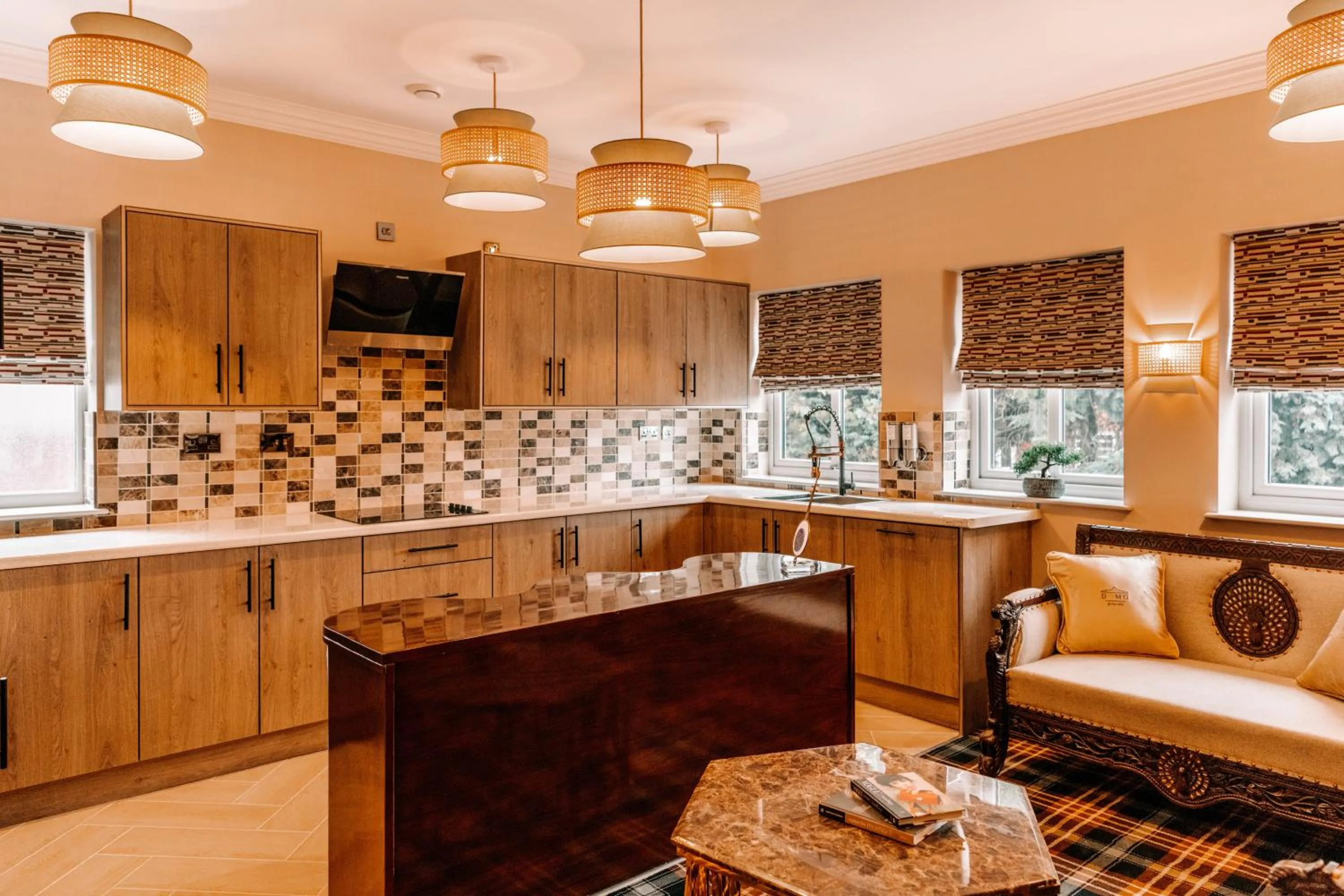 Kitchen or kitchenette in Domo Boutique Hotel Birmingham
