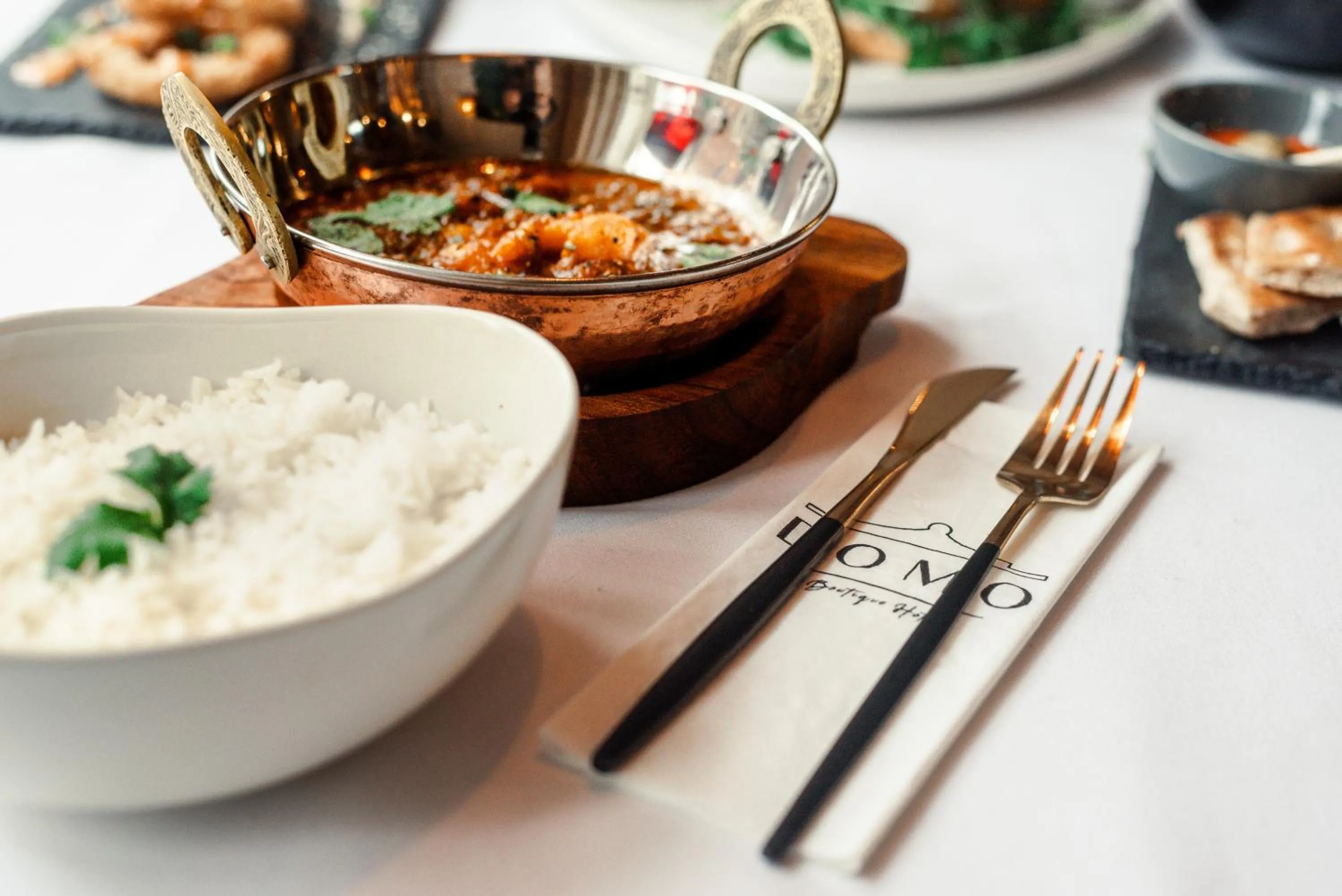 Food and drinks in Domo Boutique Hotel Birmingham