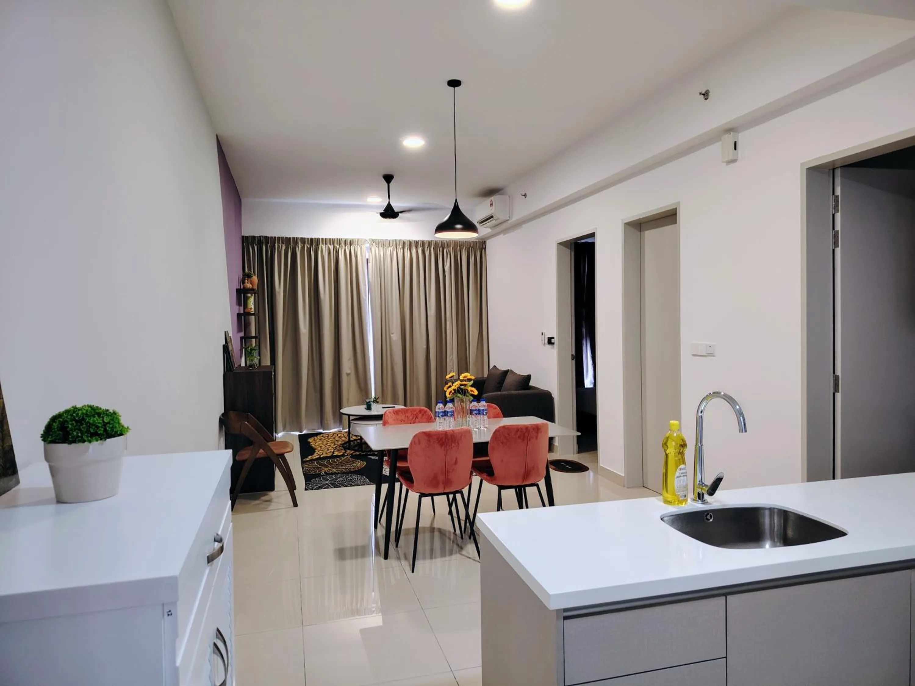 Dining area in Trion Residence Kuala Lumpur by Luxe