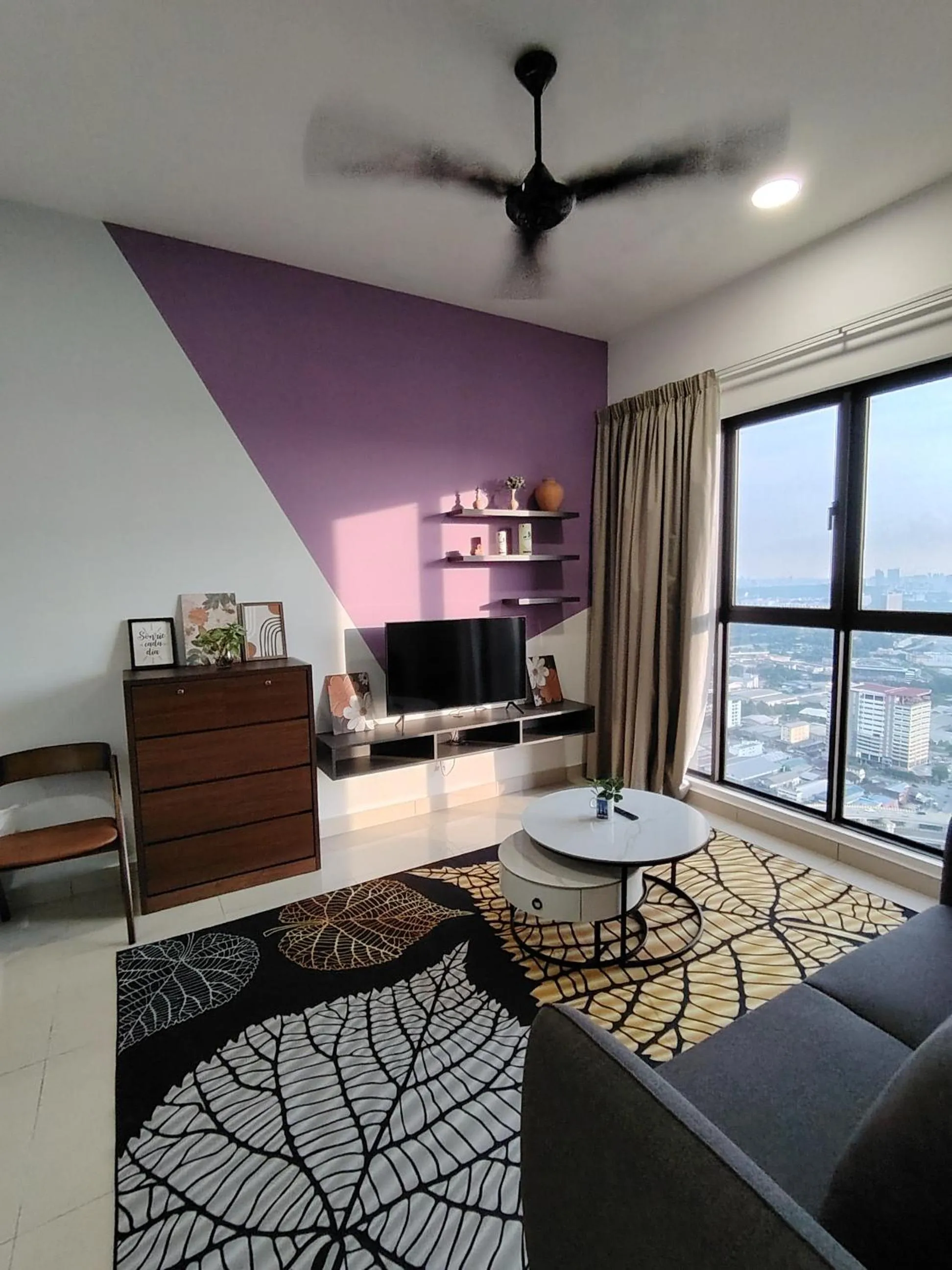 Living room in Trion Residence Kuala Lumpur by Luxe