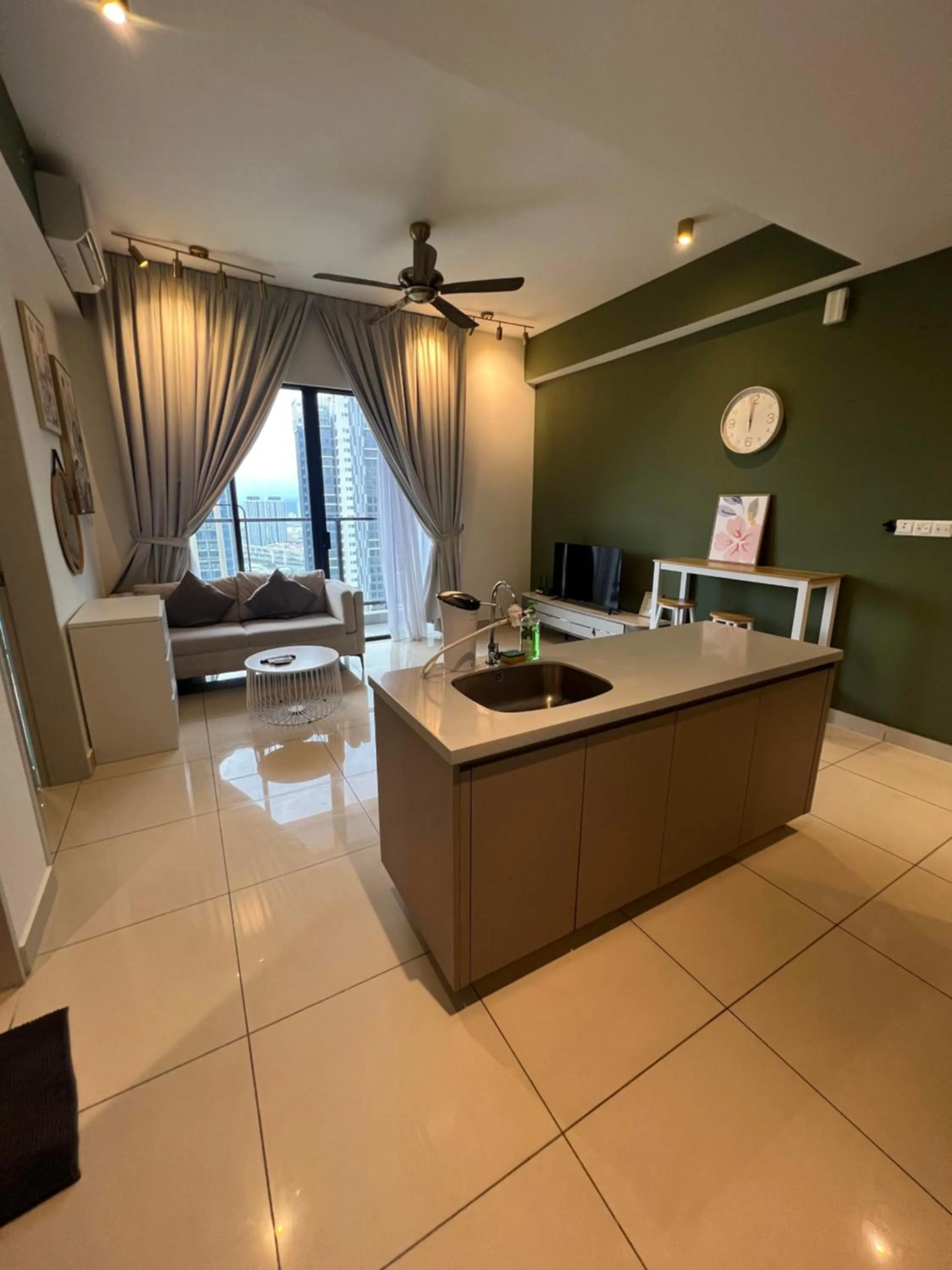 Living room in Trion Residence Kuala Lumpur by Luxe