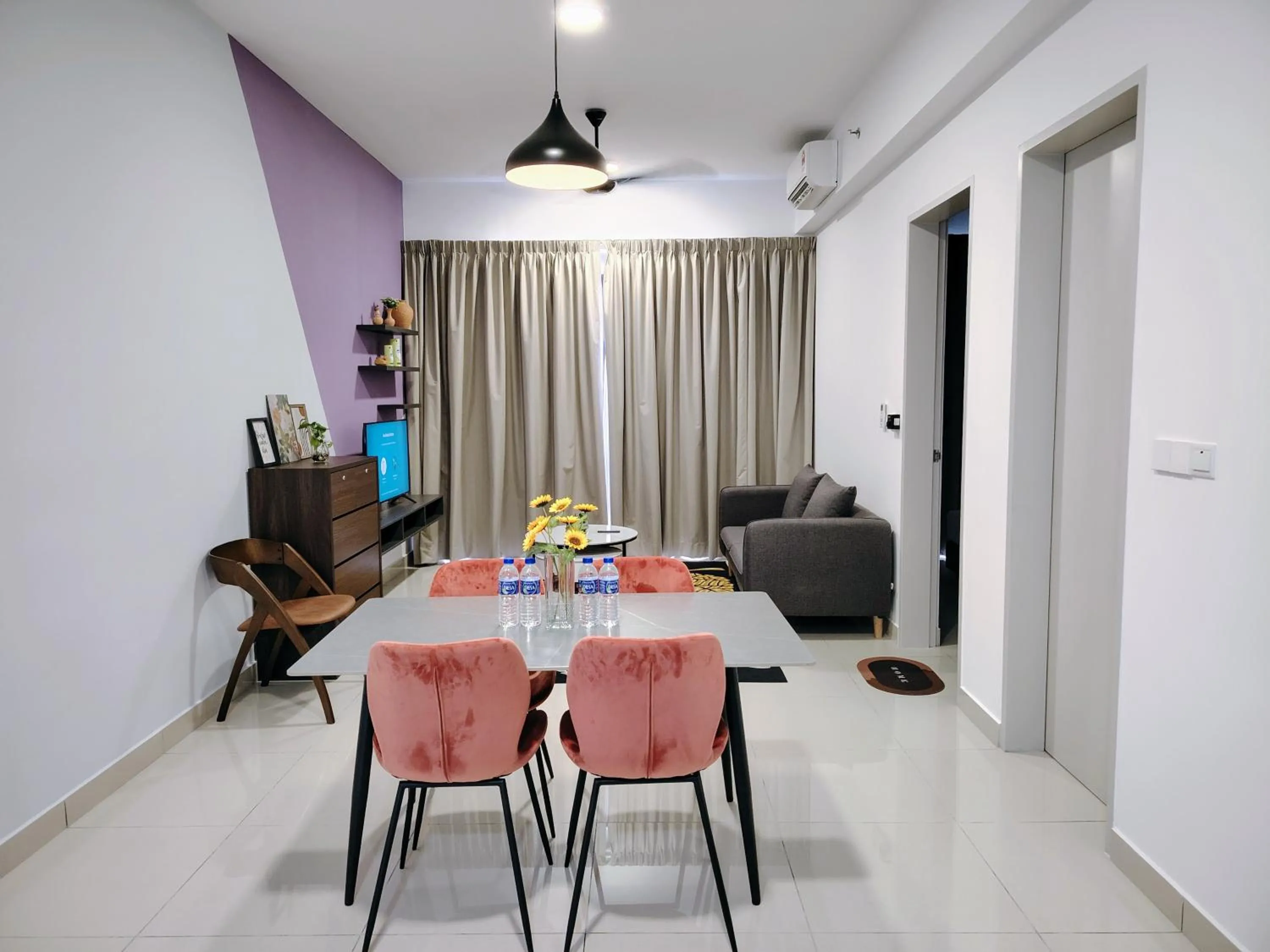 Living room in Trion Residence Kuala Lumpur by Luxe