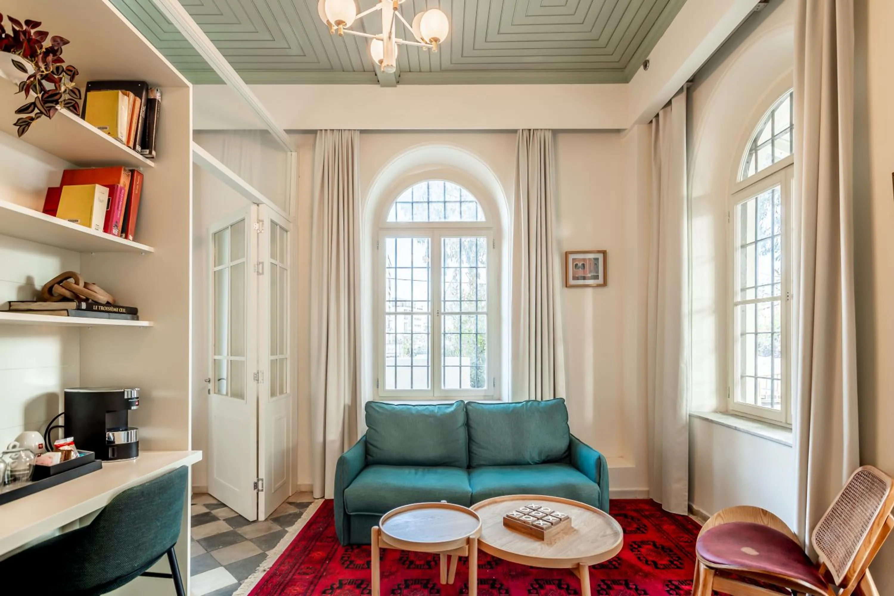 Seating area in THE GUTMAN TLV - Neve Tzedek