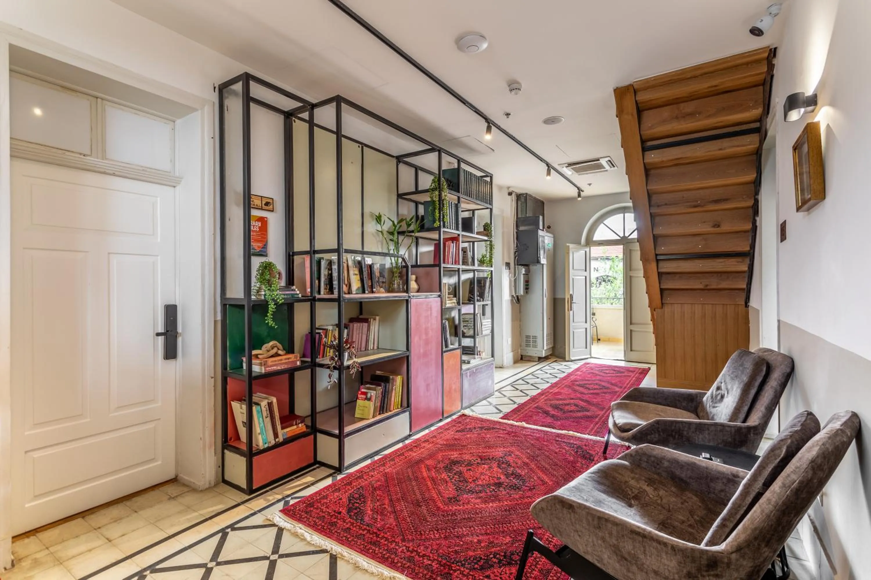 Seating area in THE GUTMAN TLV - Neve Tzedek