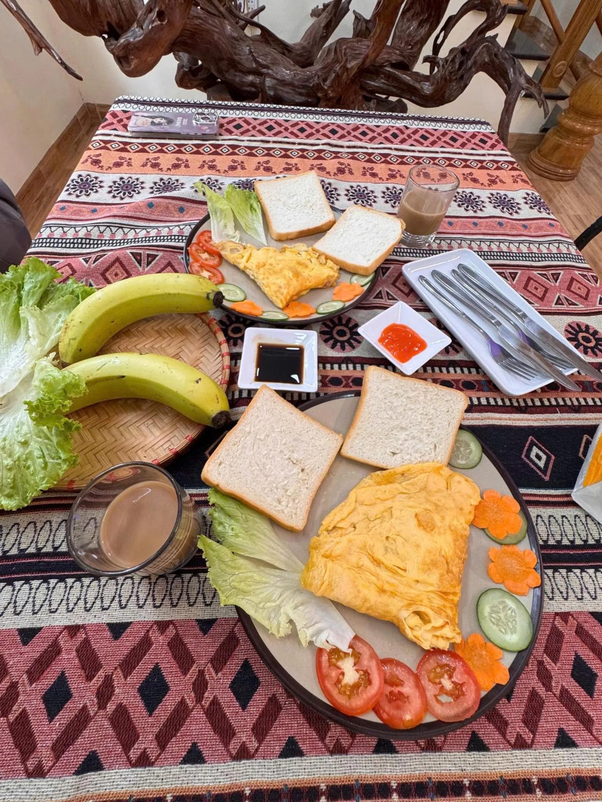 Breakfast in Ma Pi Adventures Ha Giang Loop Tour & Motorbike Rental