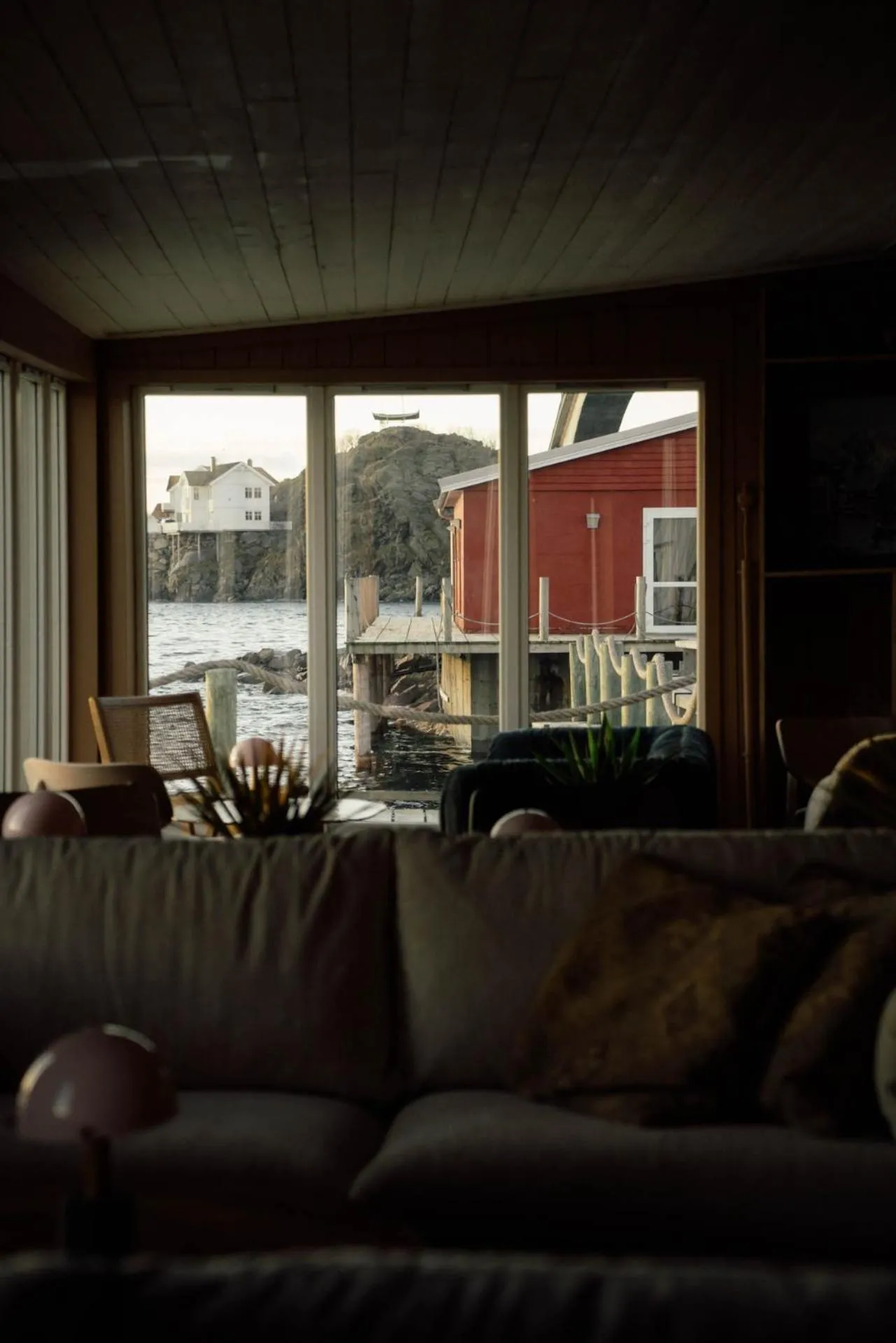 Seating area in Skata Hotel Henningsvær