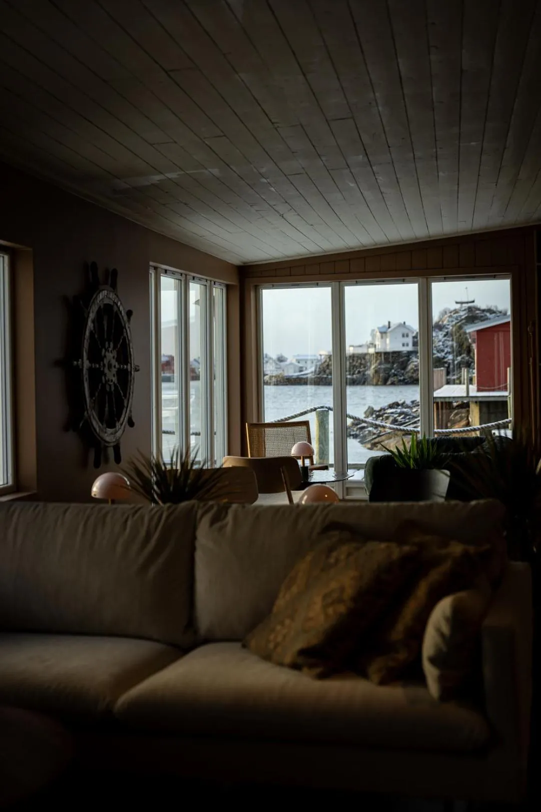 Seating area in Skata Hotel Henningsvær
