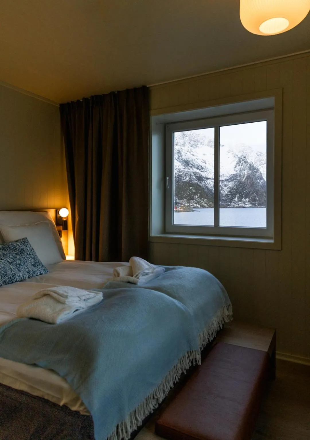 Bed in Skata Hotel Henningsvær