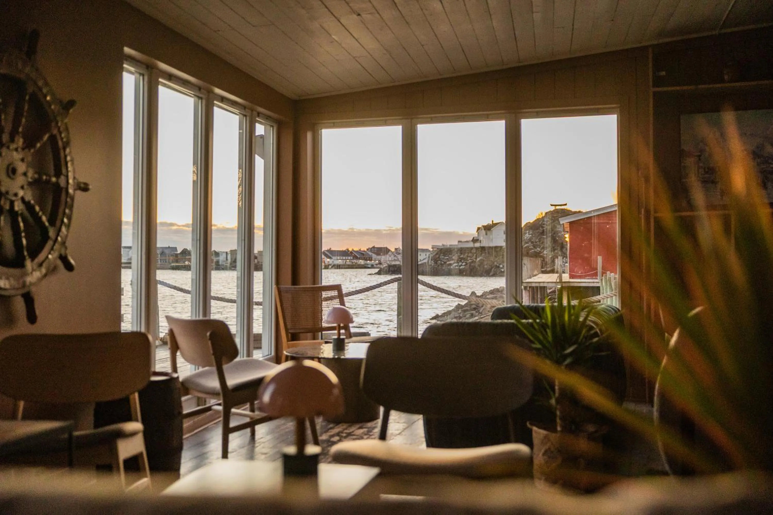 Seating area in Skata Hotel Henningsvær