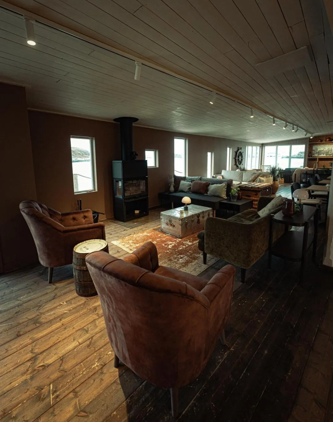 Seating area in Skata Hotel Henningsvær