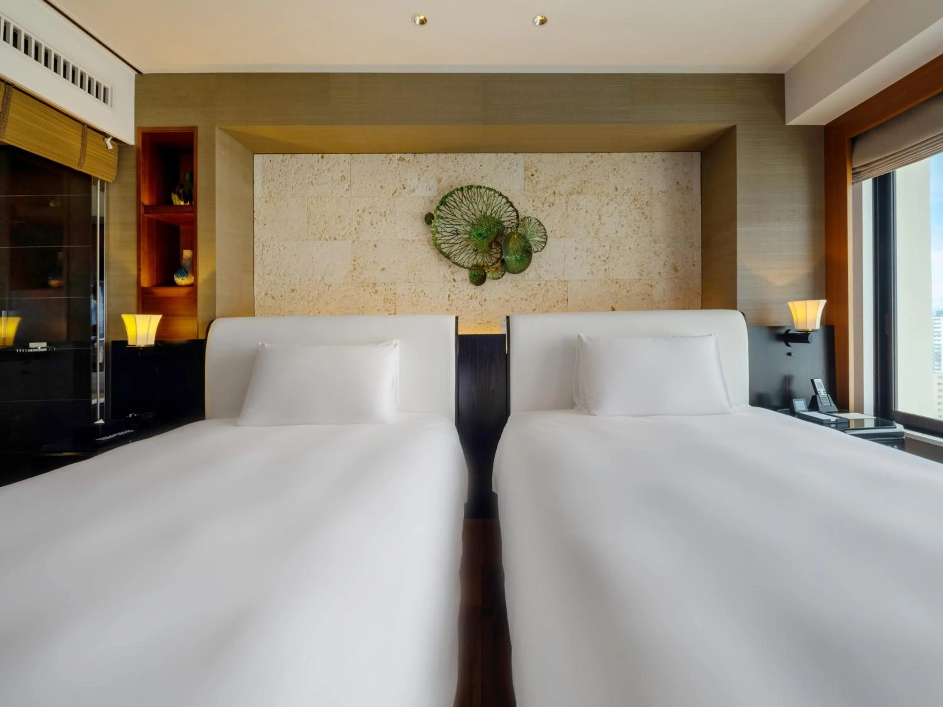 Bed in Hyatt Regency Naha, Okinawa