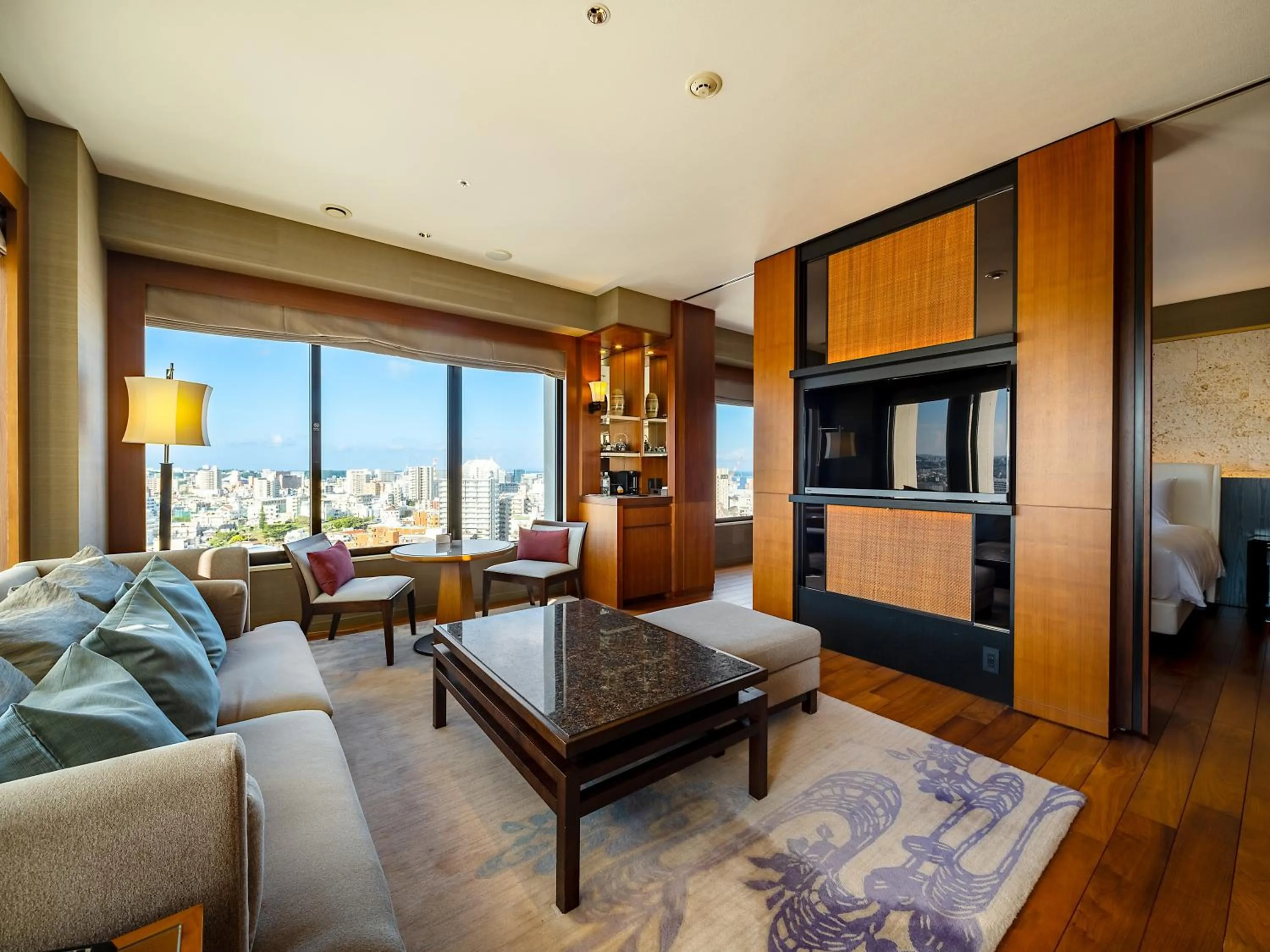 Living room in Hyatt Regency Naha, Okinawa