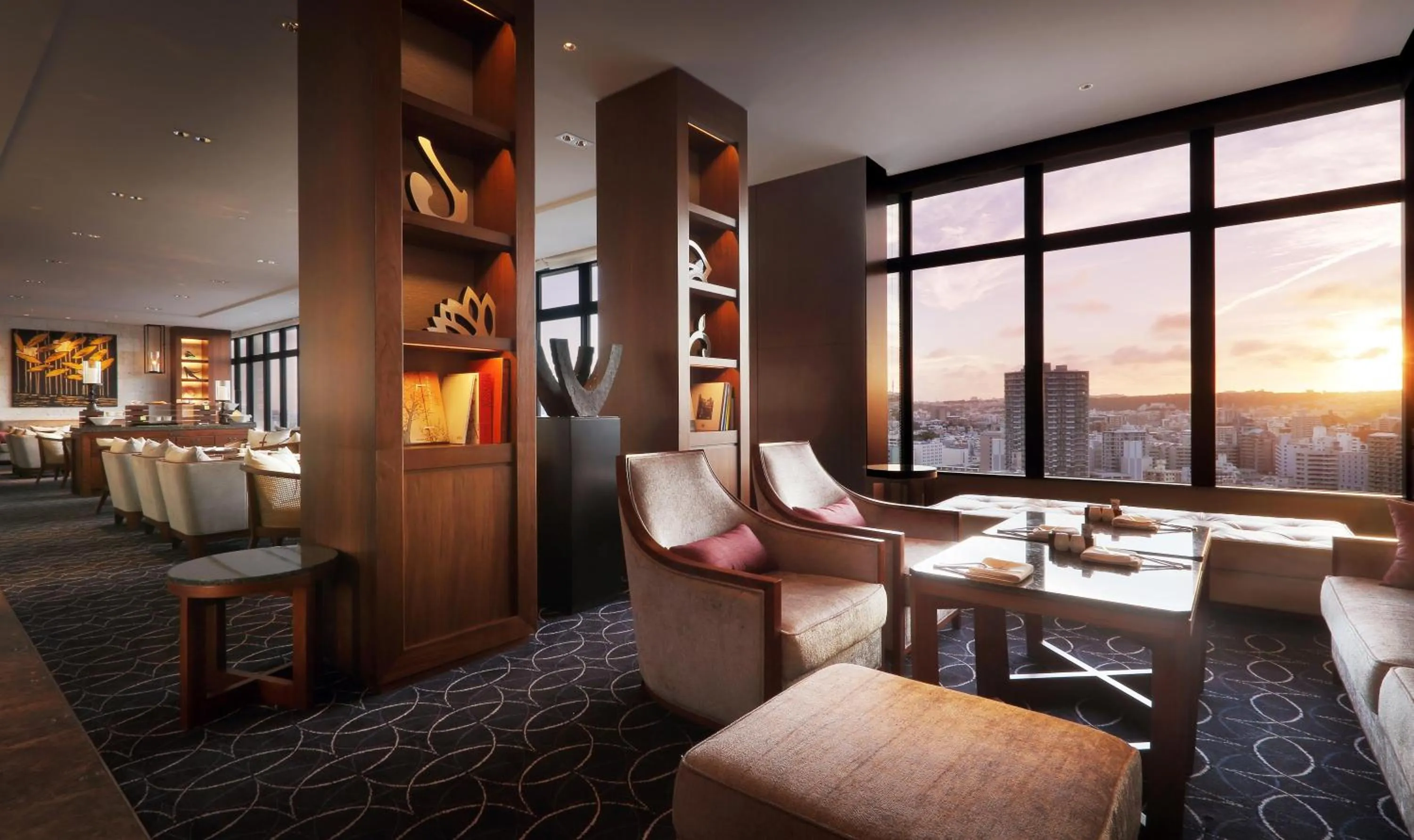 Lounge or bar in Hyatt Regency Naha, Okinawa