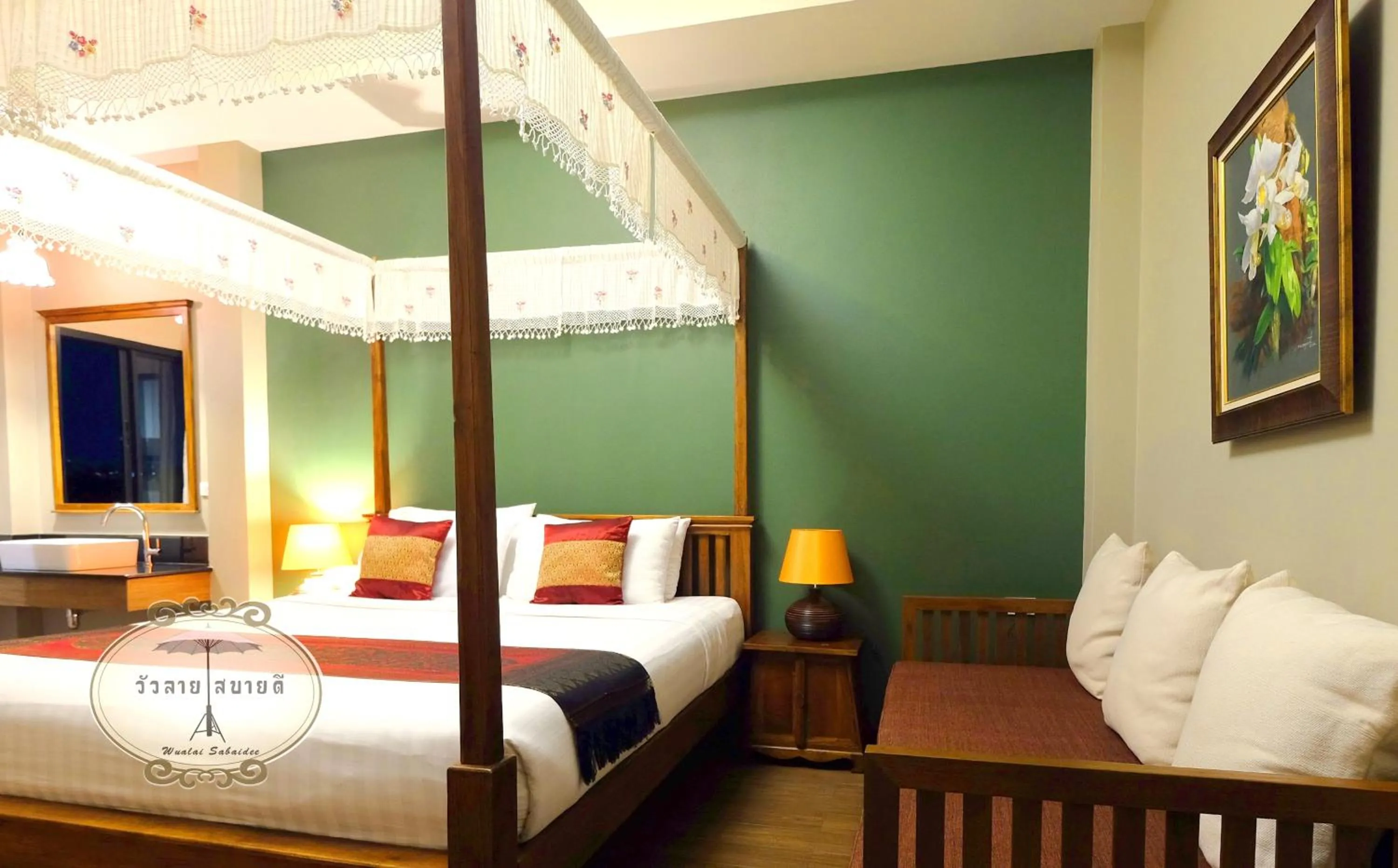 Photo of the whole room, Bed in Wualai Sabaidee