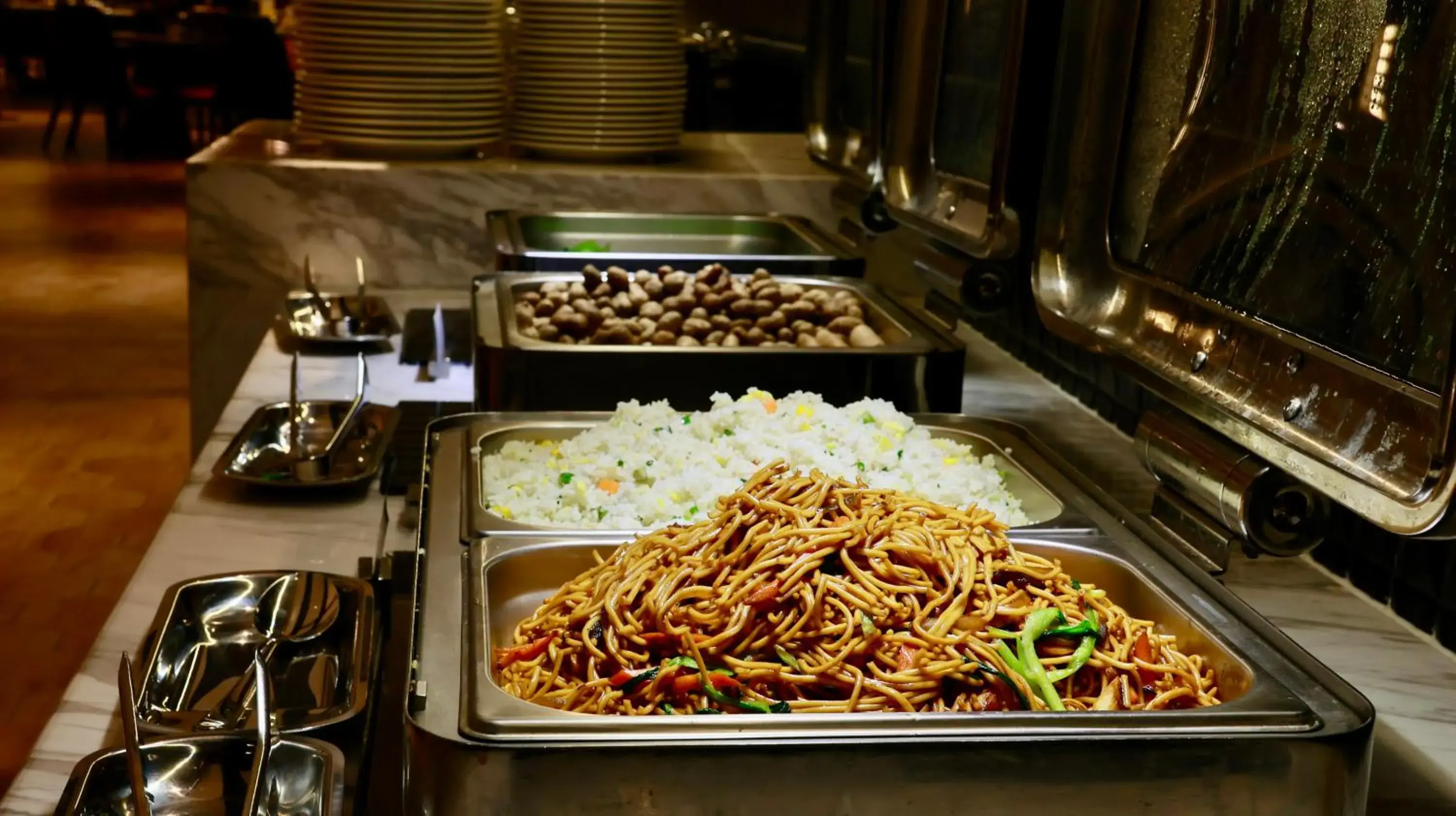 Buffet breakfast in Shanghai Hongqiao Yankuang Tulip Hotel Buffet breakfast in Shanghai Hongqiao Yankuang Tulip Hotel