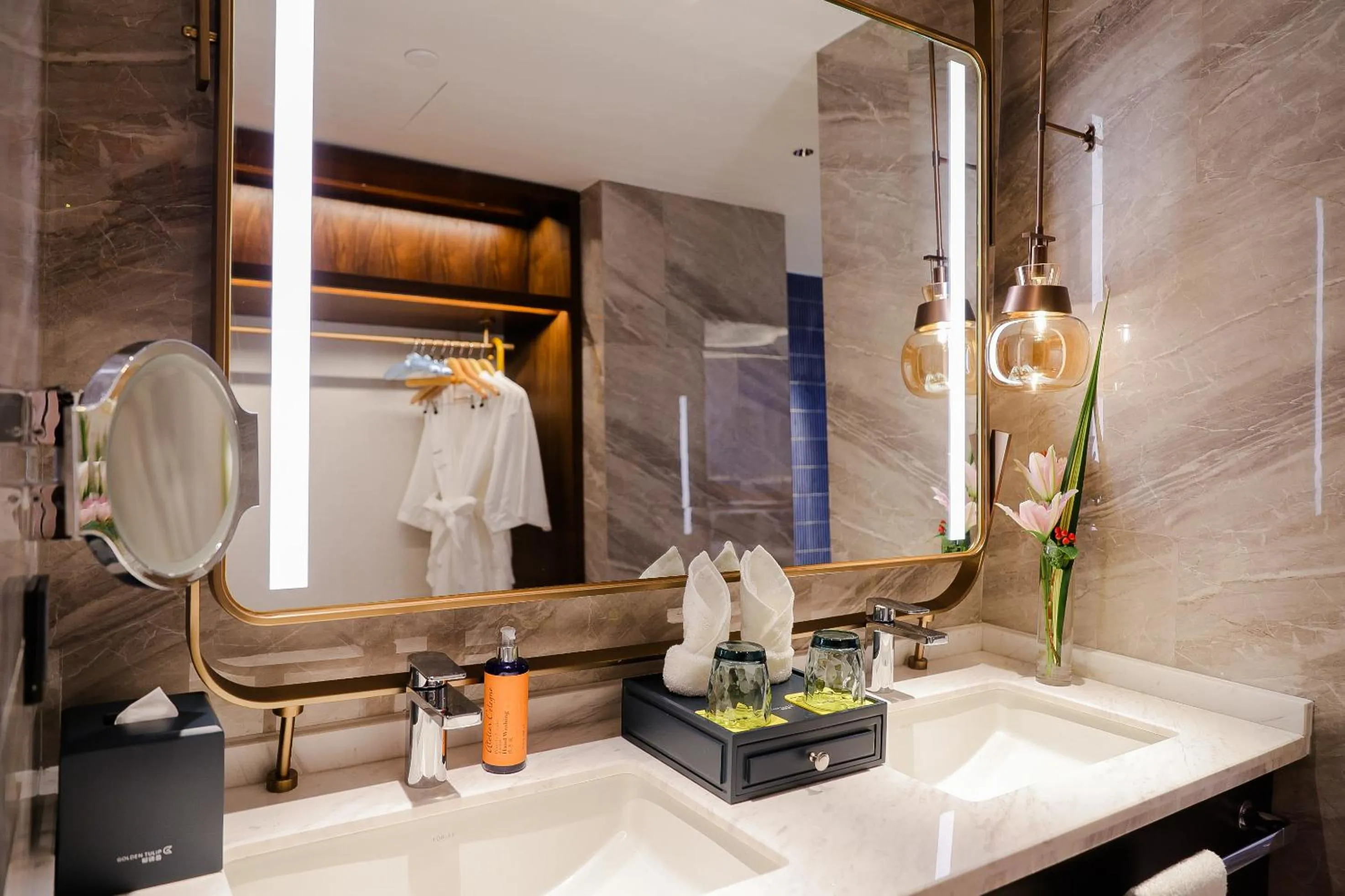 Bathroom in Shanghai Hongqiao Yankuang Tulip Hotel