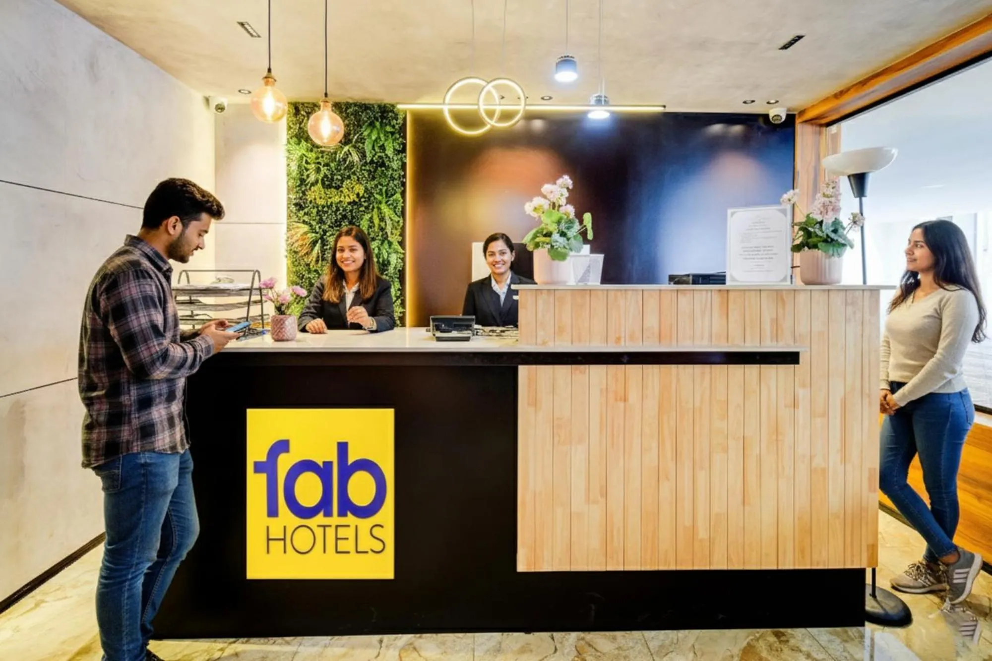 Lobby or reception in FabHotel Casa Grand