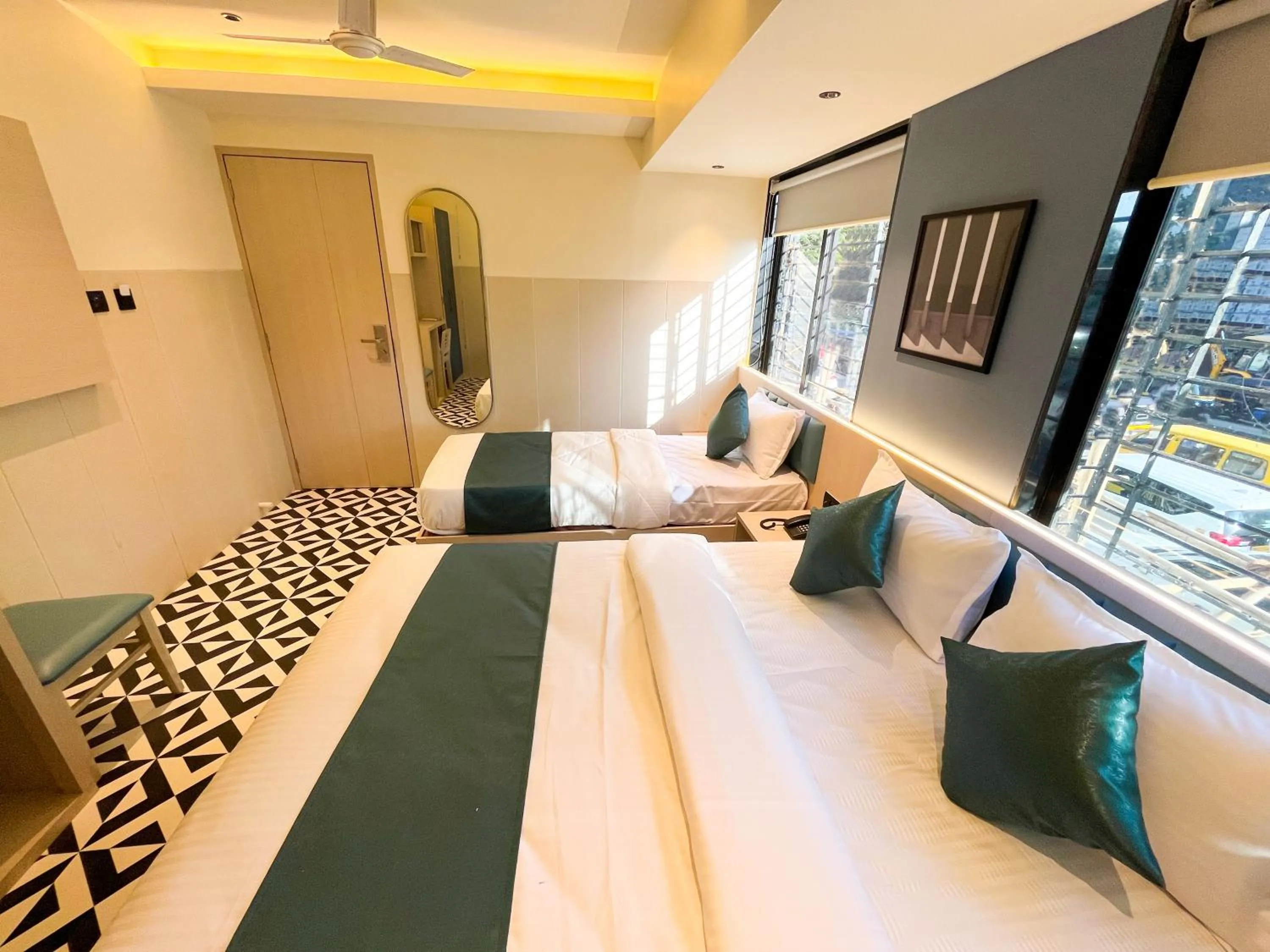 Photo of the whole room, Bed in Bandra Stays