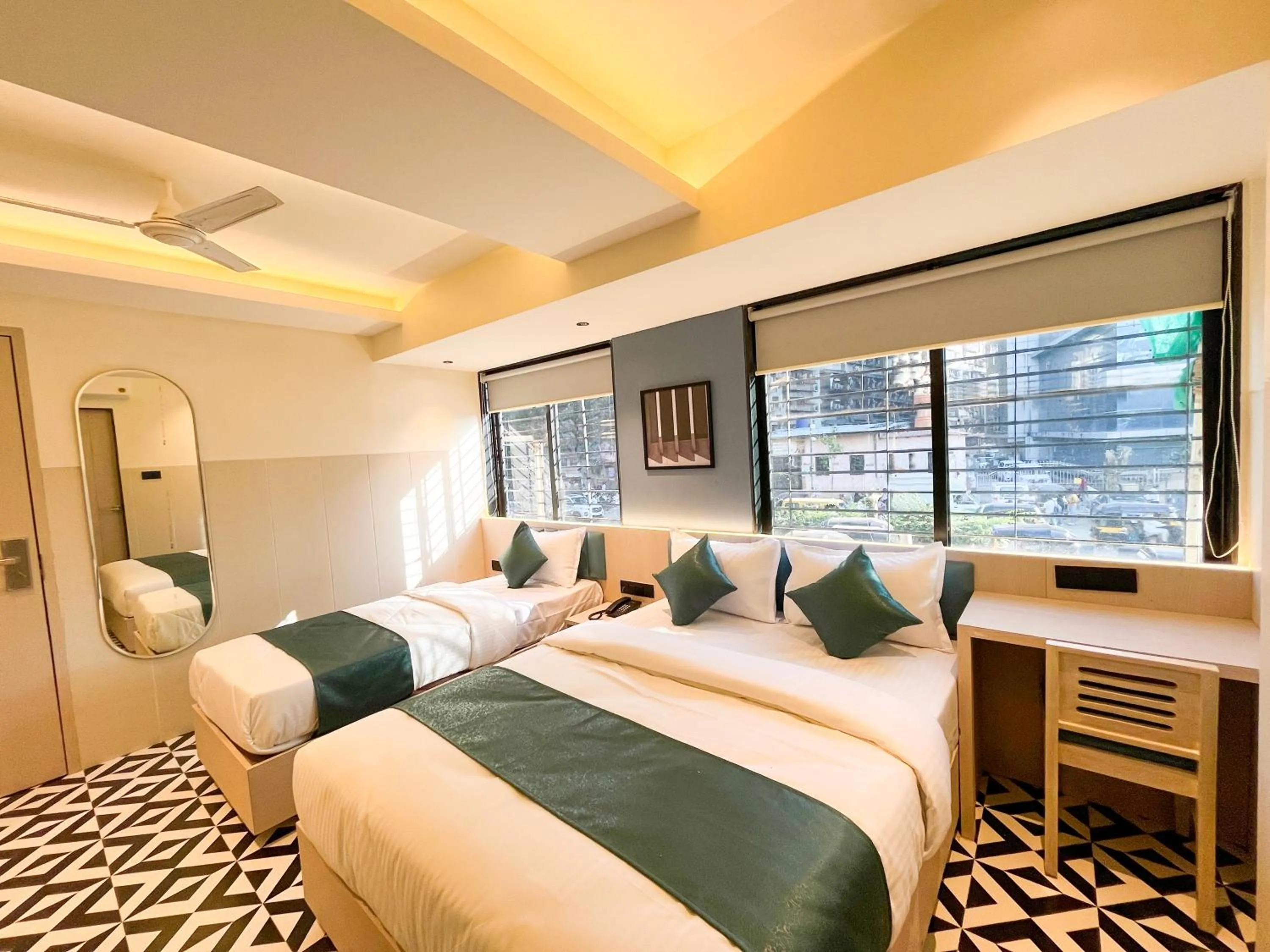 Photo of the whole room, Bed in Bandra Stays