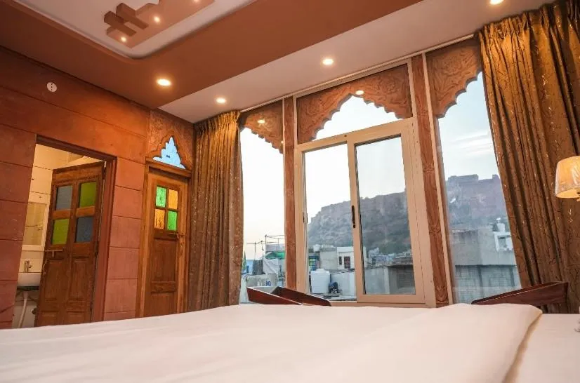 View (from property/room), Bed in The Raj Heritage