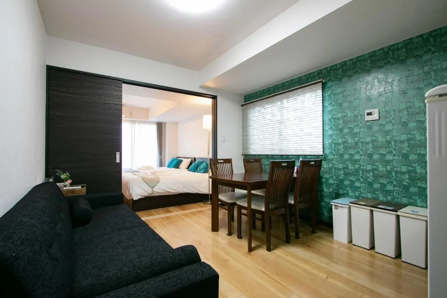 Bed in Randor Residence Tokyo Annex Bed in Randor Residence Tokyo Annex