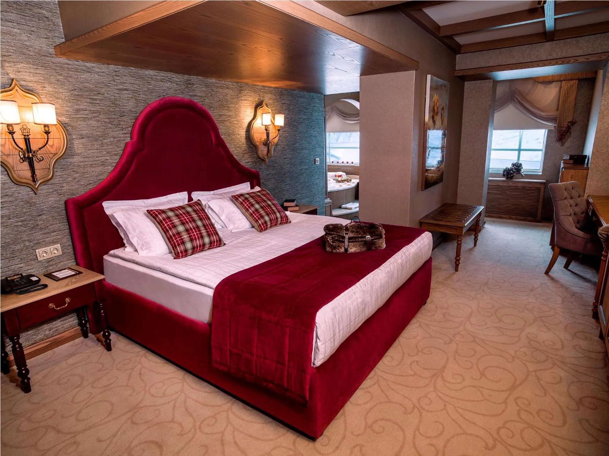 Bedroom, Bed in Ağaoğlu My Mountain