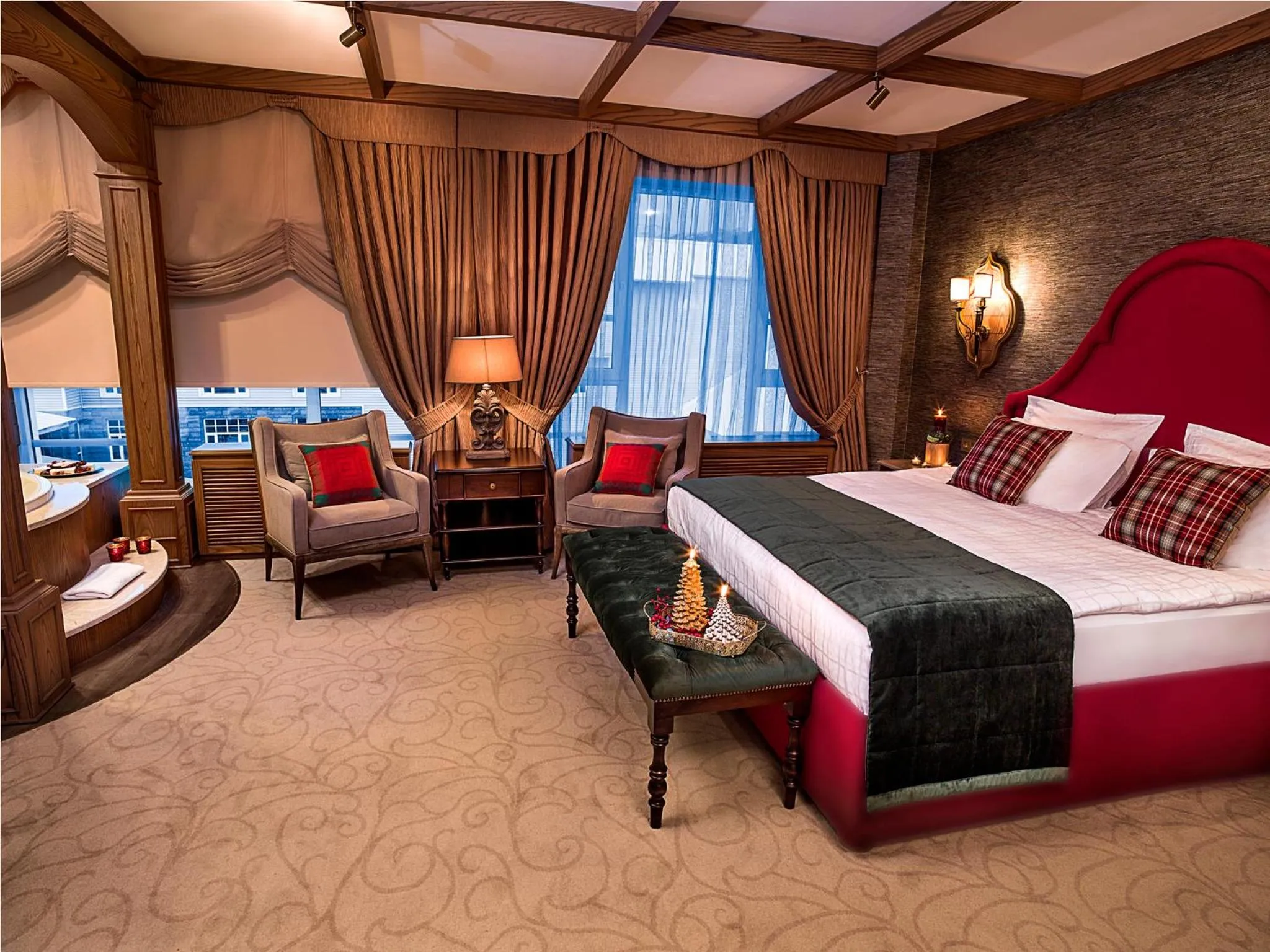 Bedroom, Bed in Ağaoğlu My Mountain