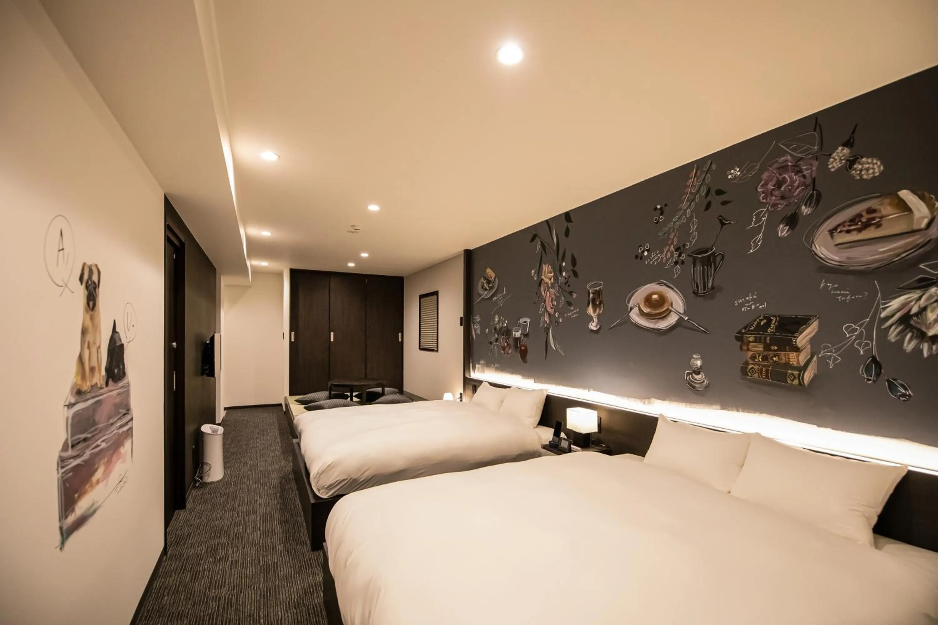 Bed in Randor Residence Kyoto Nijo Castle