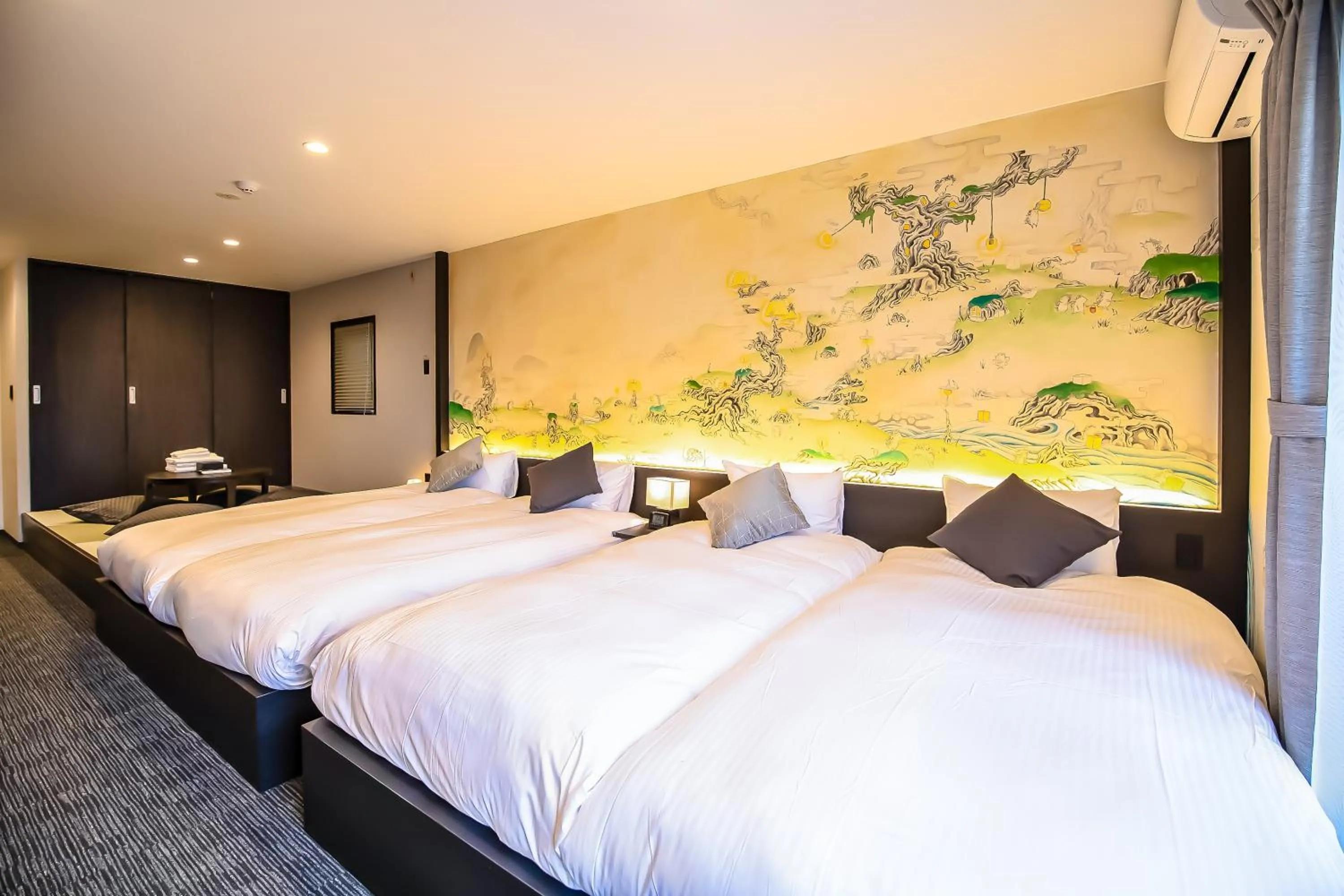 Bed in Randor Residence Kyoto Nijo Castle