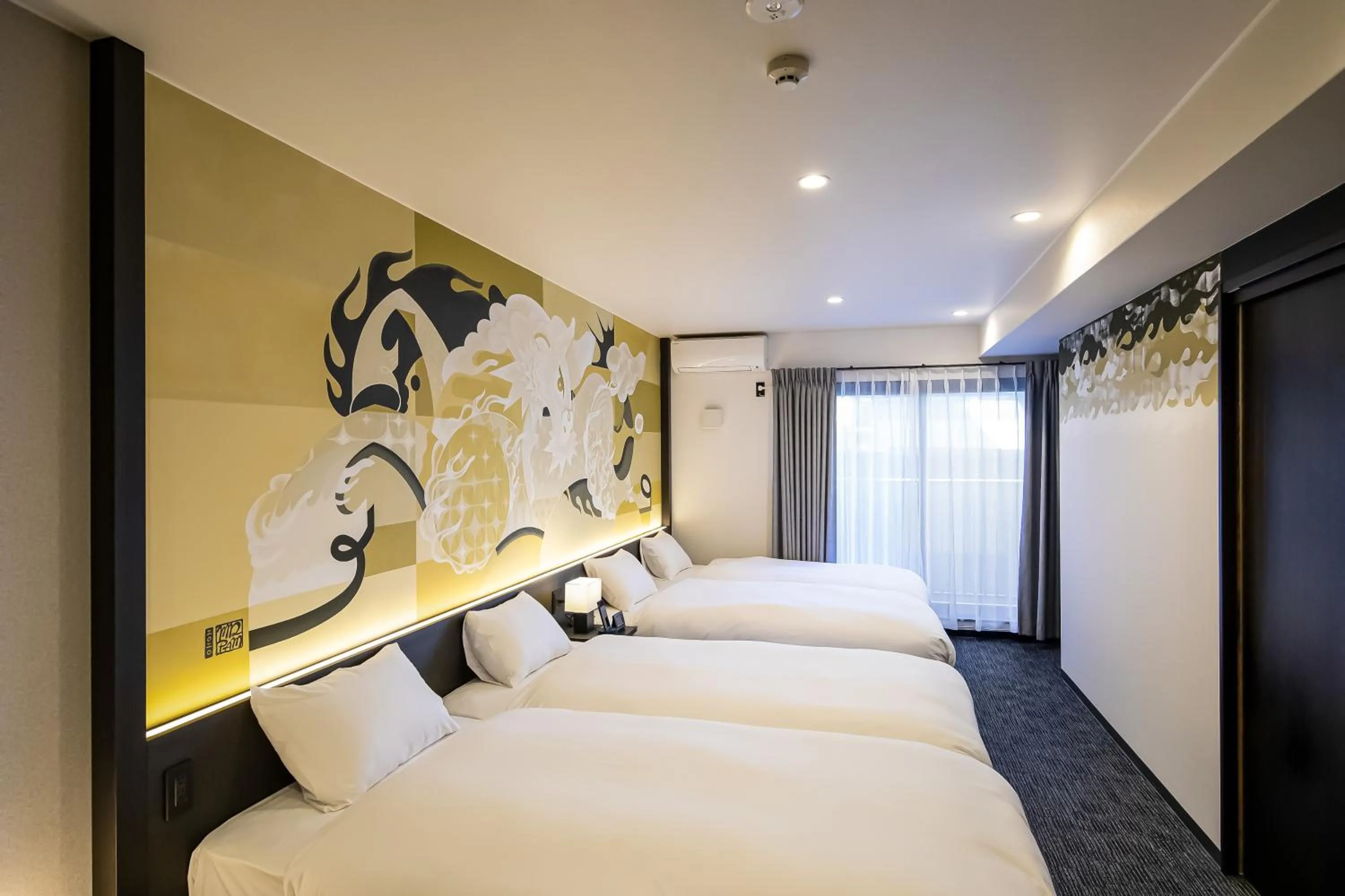 Bed in Randor Residence Kyoto Nijo Castle