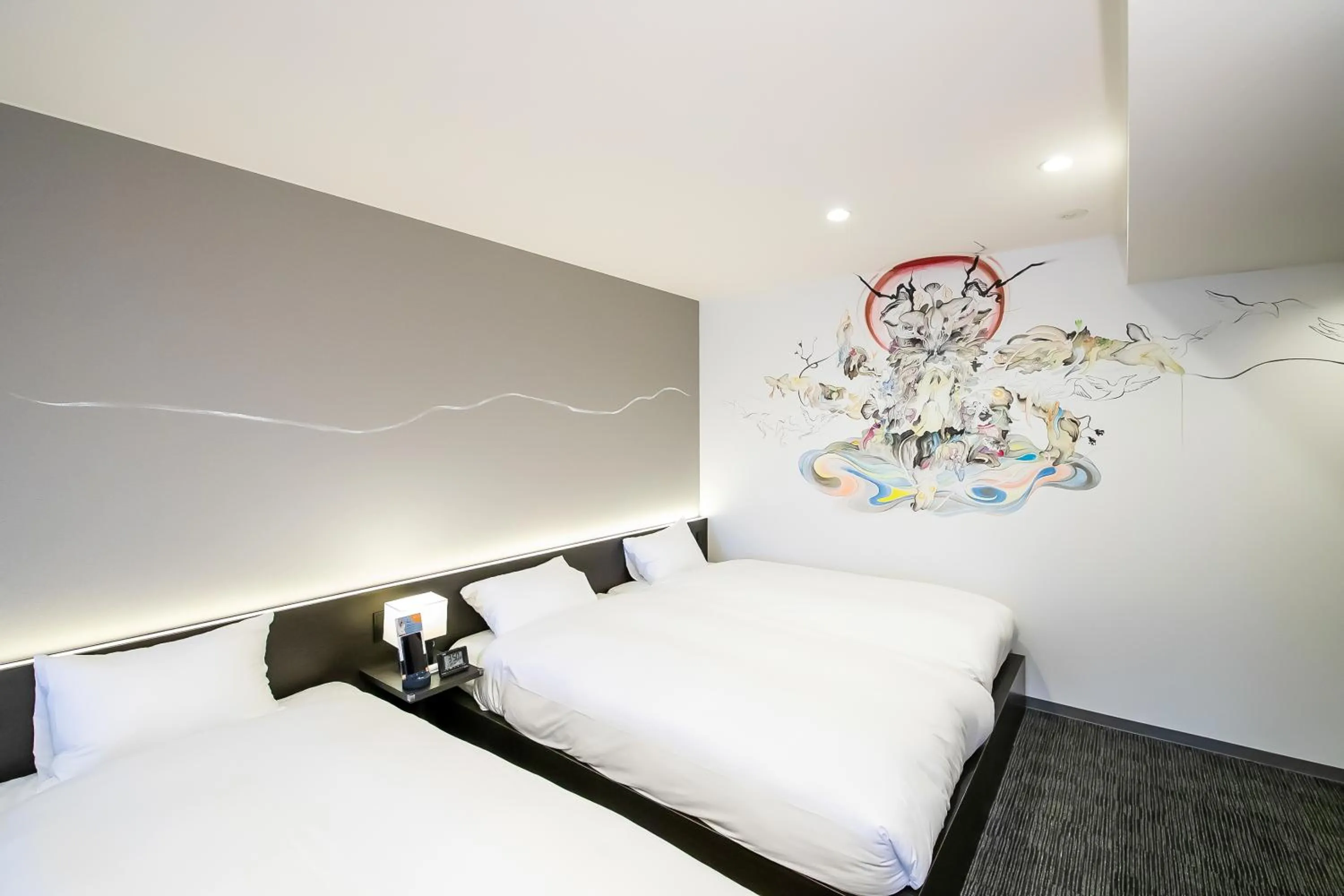 Bed in Randor Residence Kyoto Nijo Castle