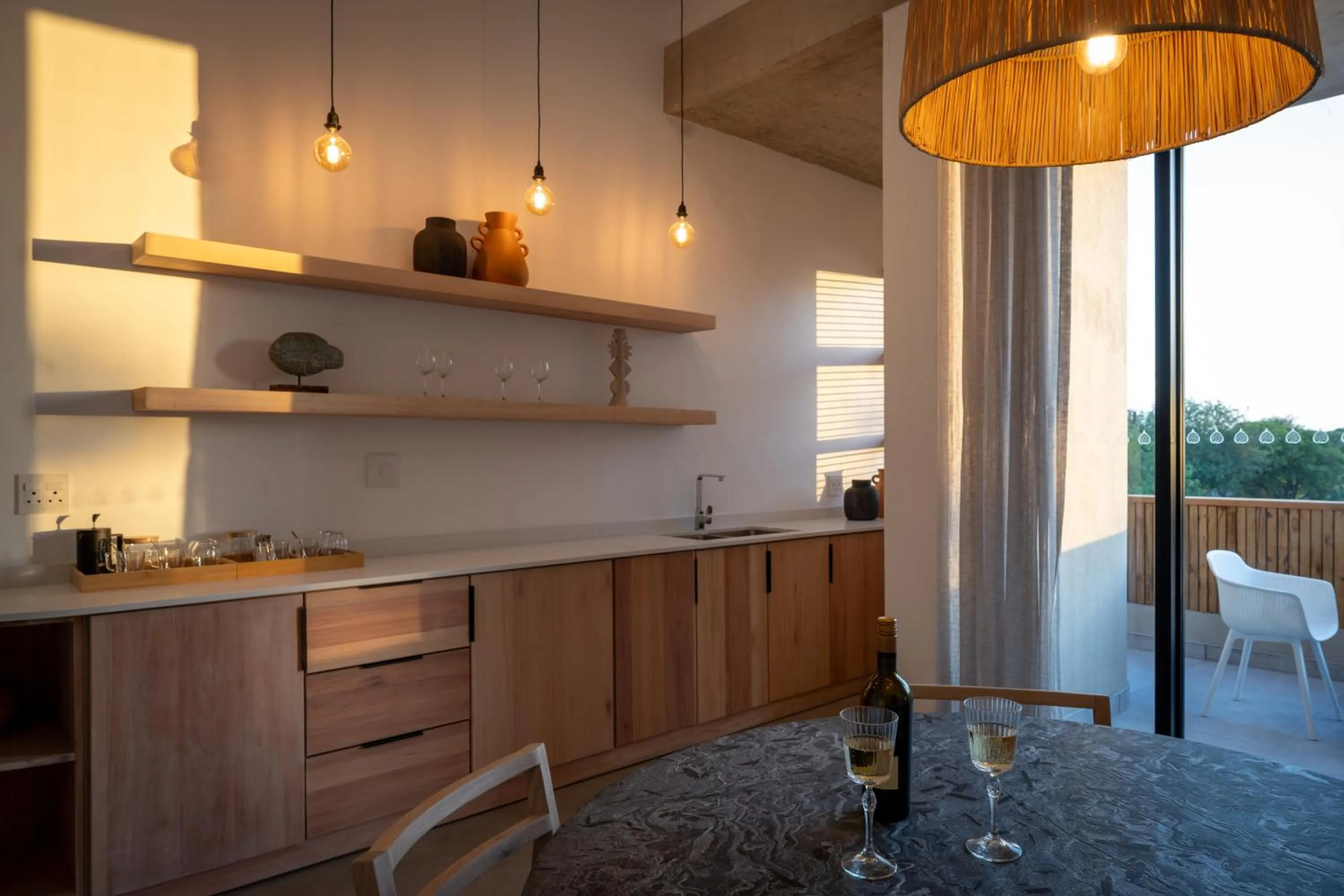 Kitchen or kitchenette in Khiwane Boutique Hotel