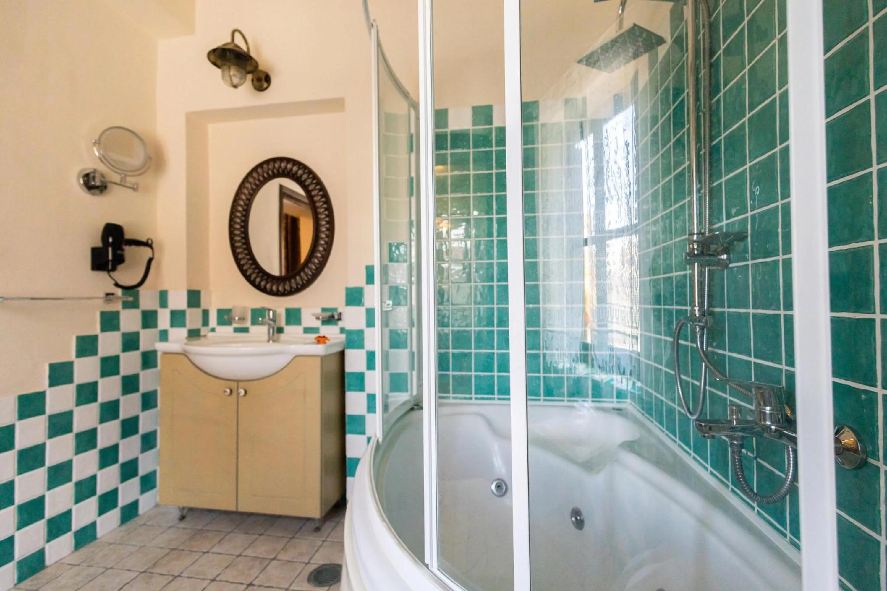 Shower in April Medieval Hotel