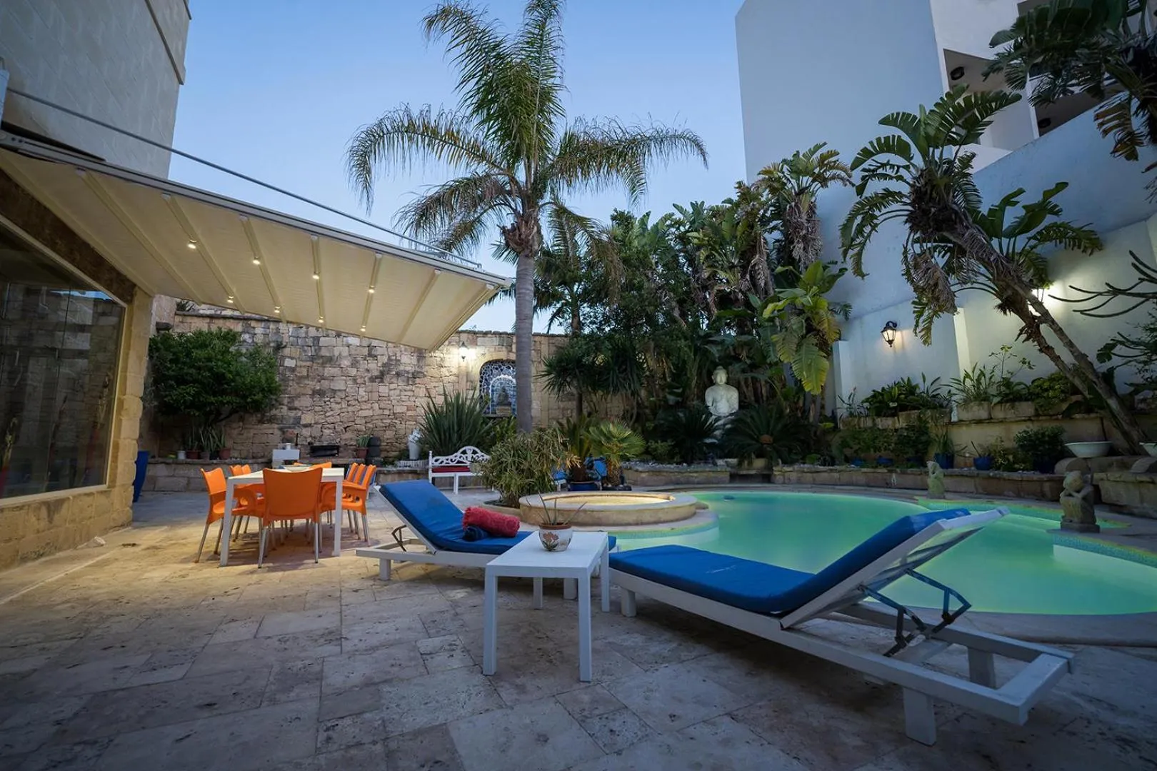 Pool view in Villa Buddha