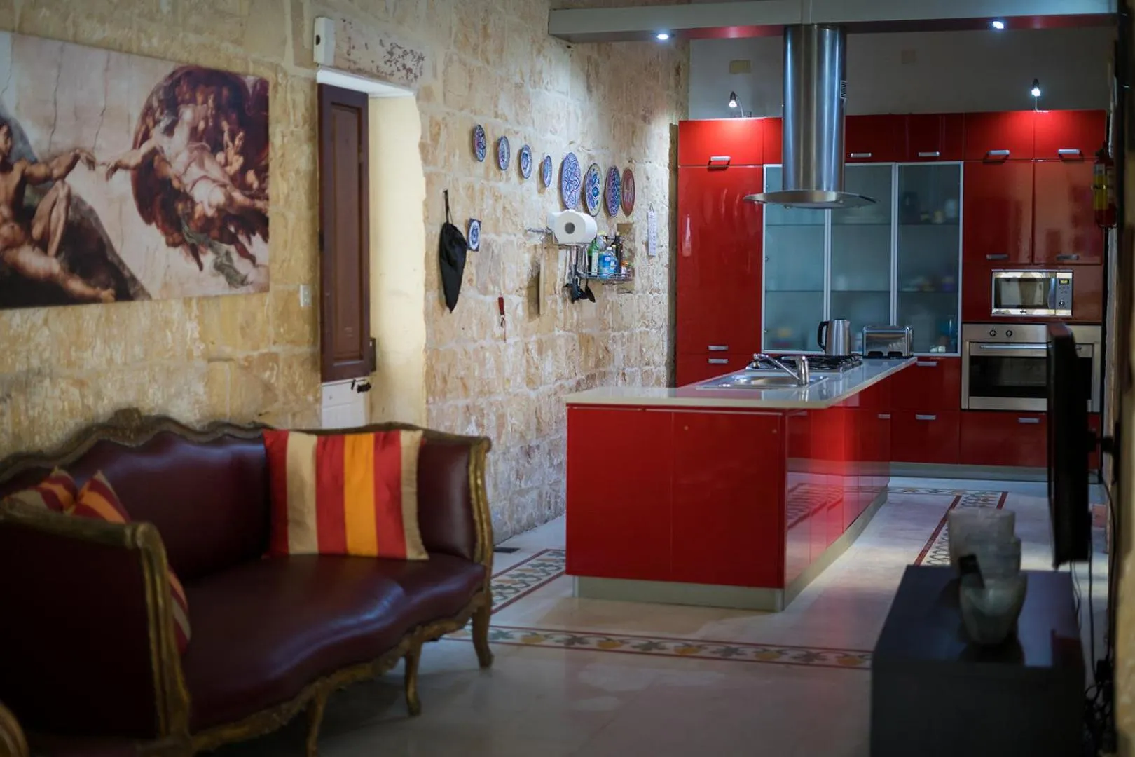Kitchen or kitchenette in Villa Buddha