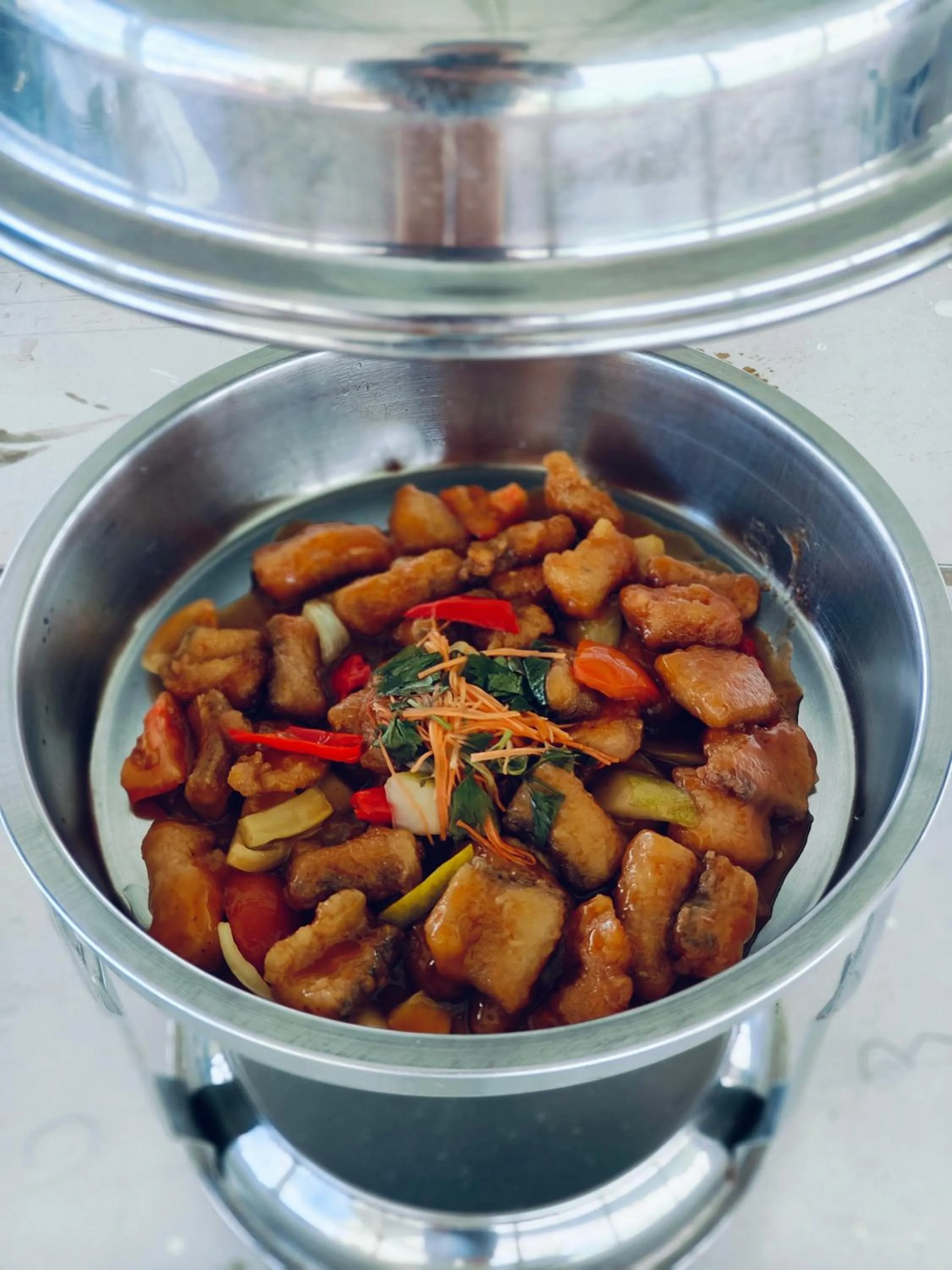Food close-up in Bubblefish Water Villa