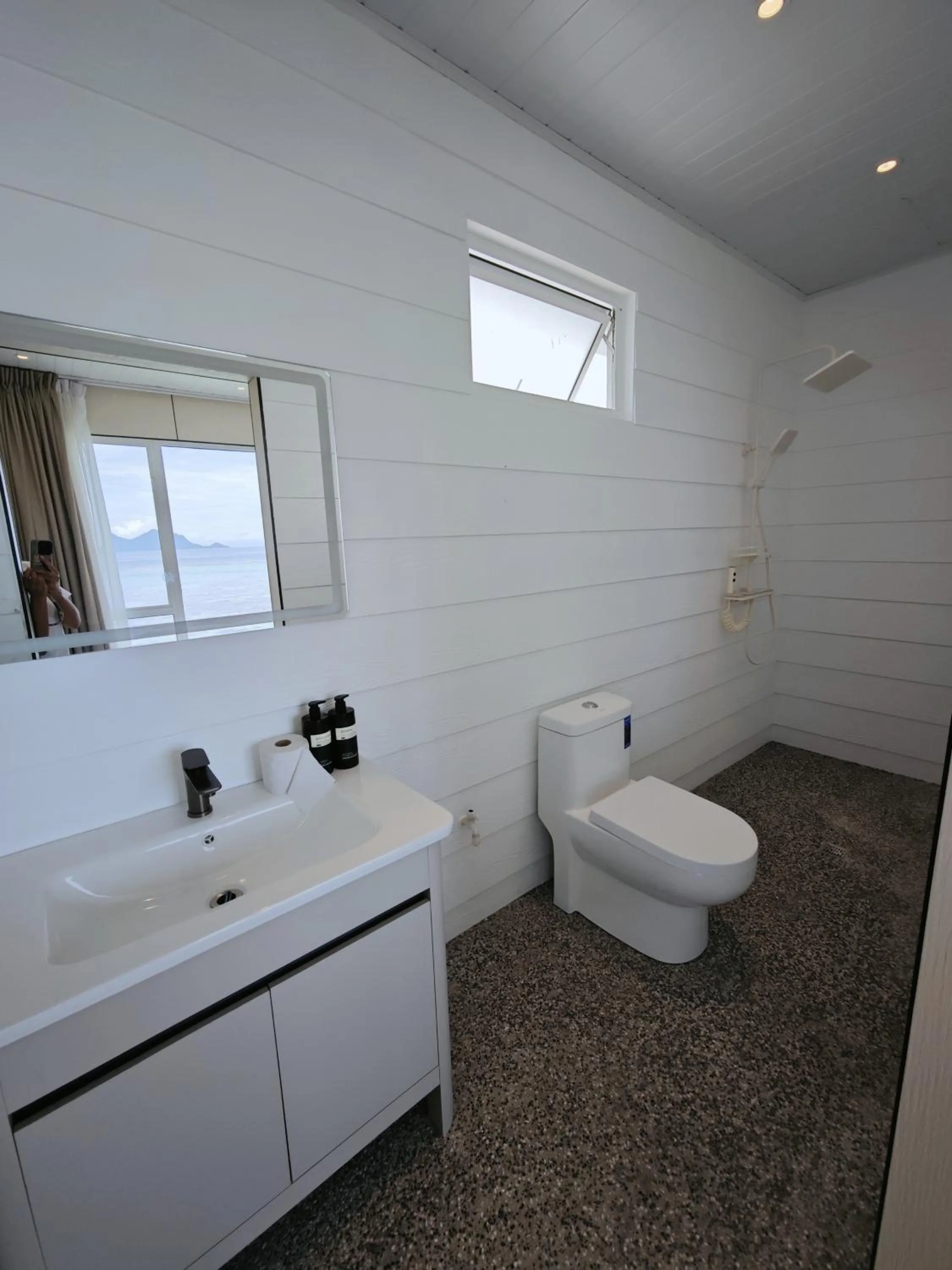Toilet in Bubblefish Water Villa