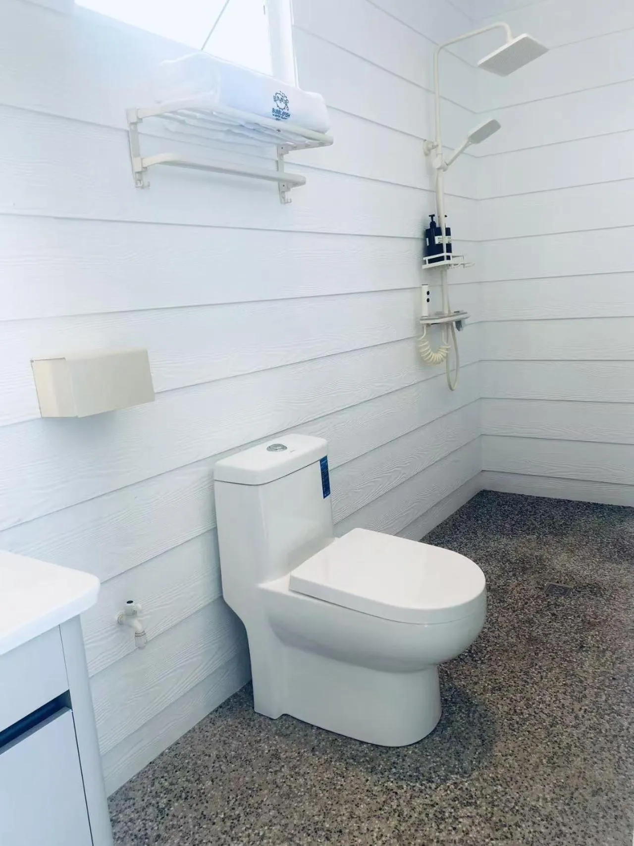 Toilet in Bubblefish Water Villa