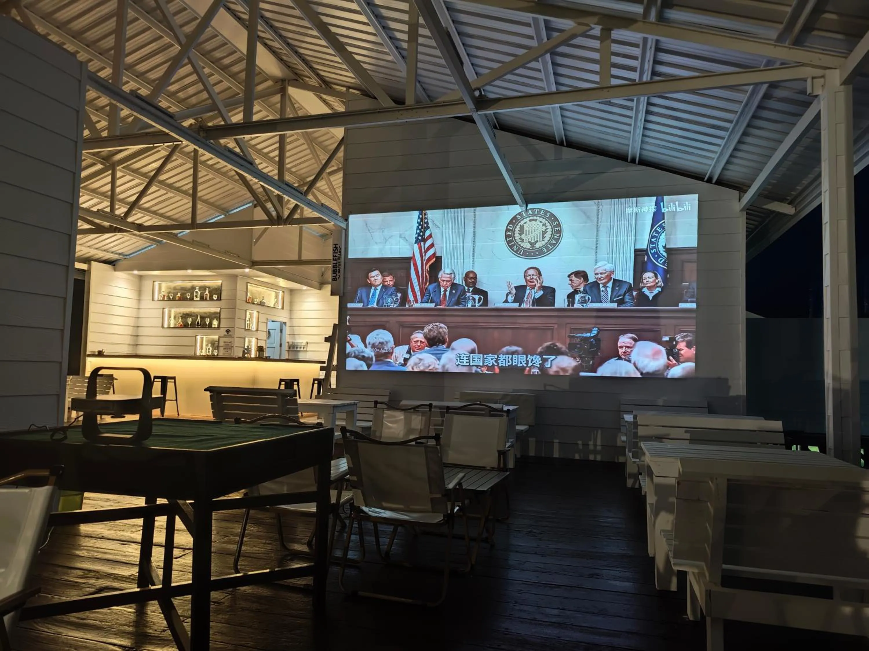 Lobby or reception in Bubblefish Water Villa