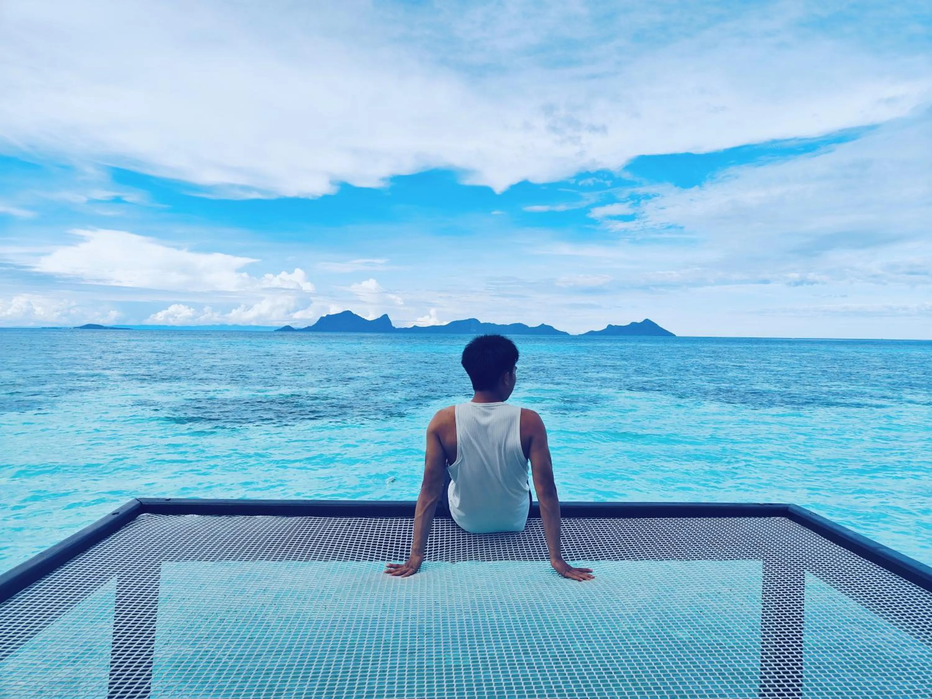 People in Bubblefish Water Villa