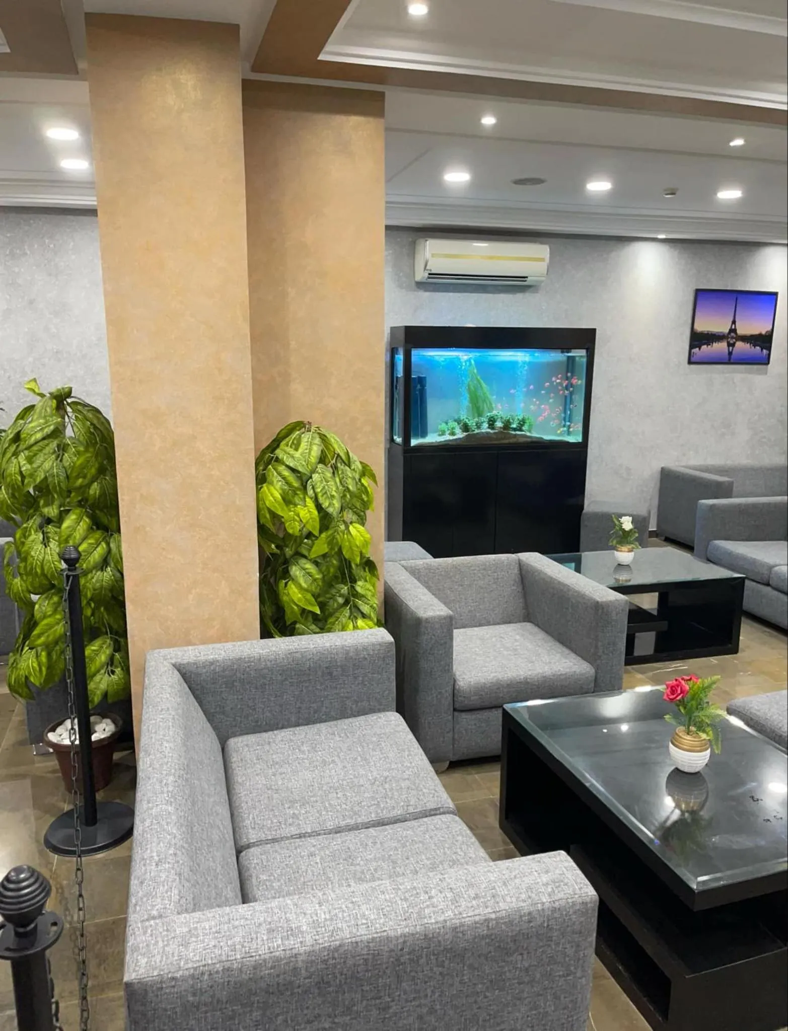 Seating area in Le Parisien Tunis