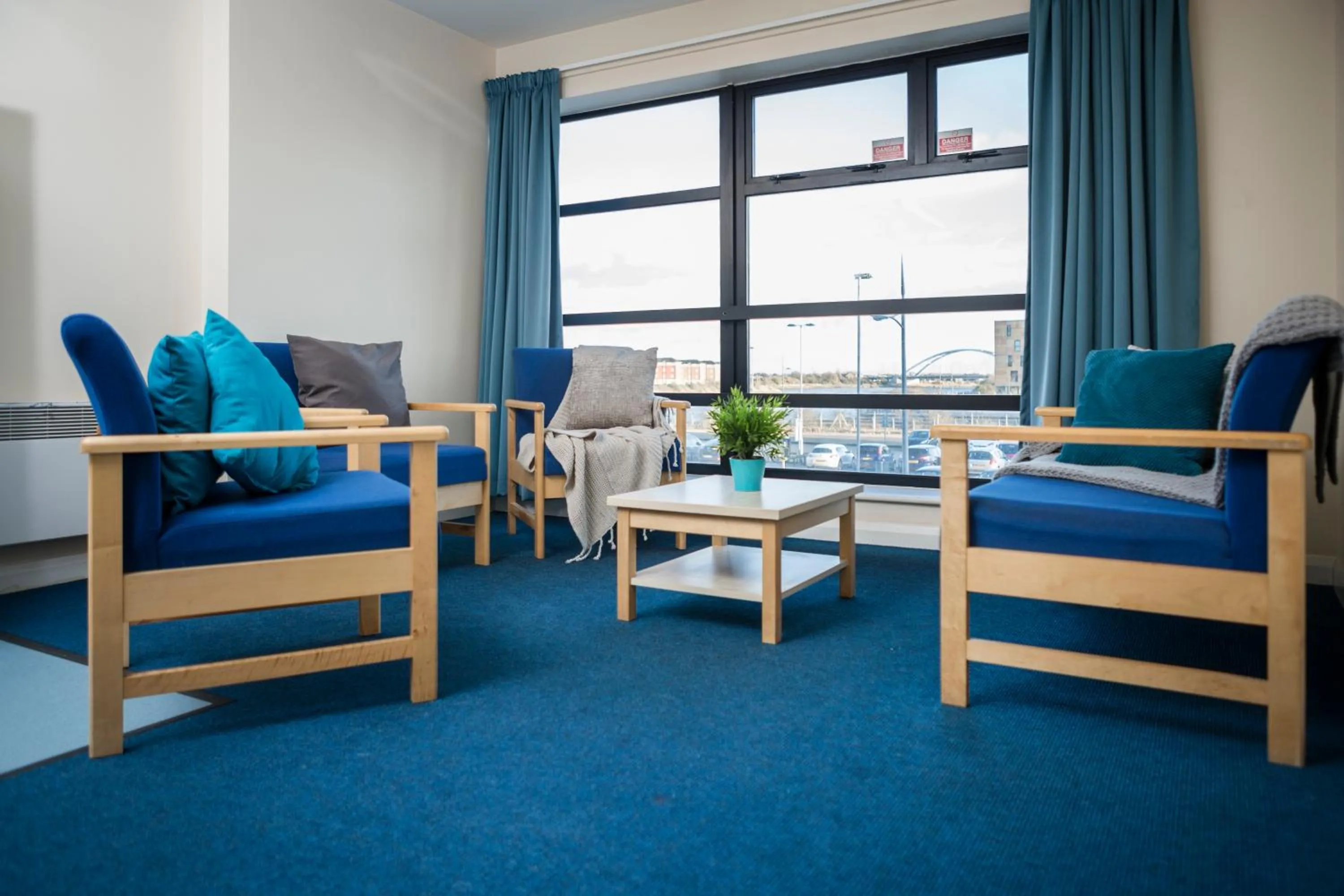 Living room in Newport Student Village (Campus Accommodation)