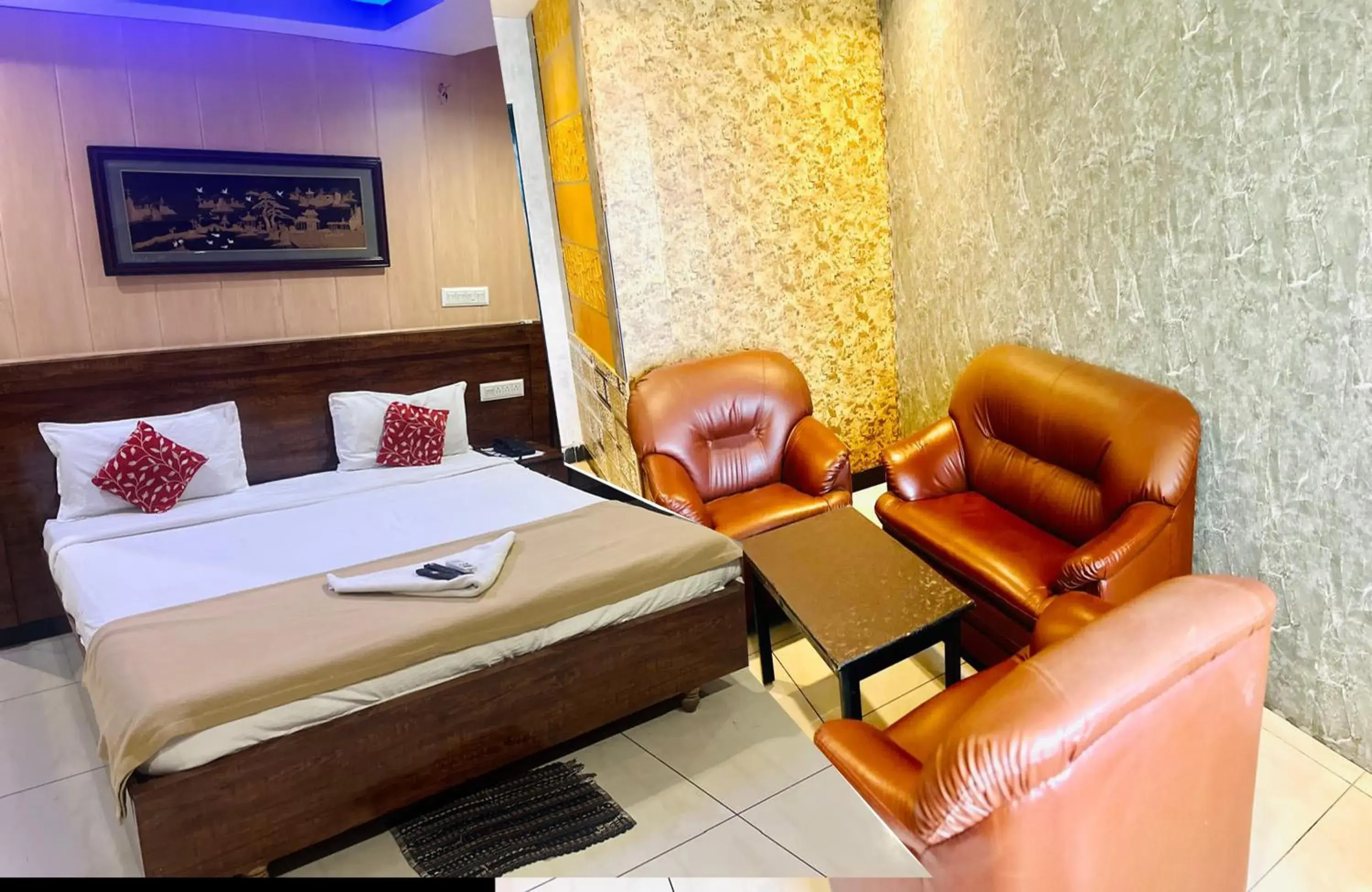 Bed in the HOTEL RL GRAND Bed in the HOTEL RL GRAND