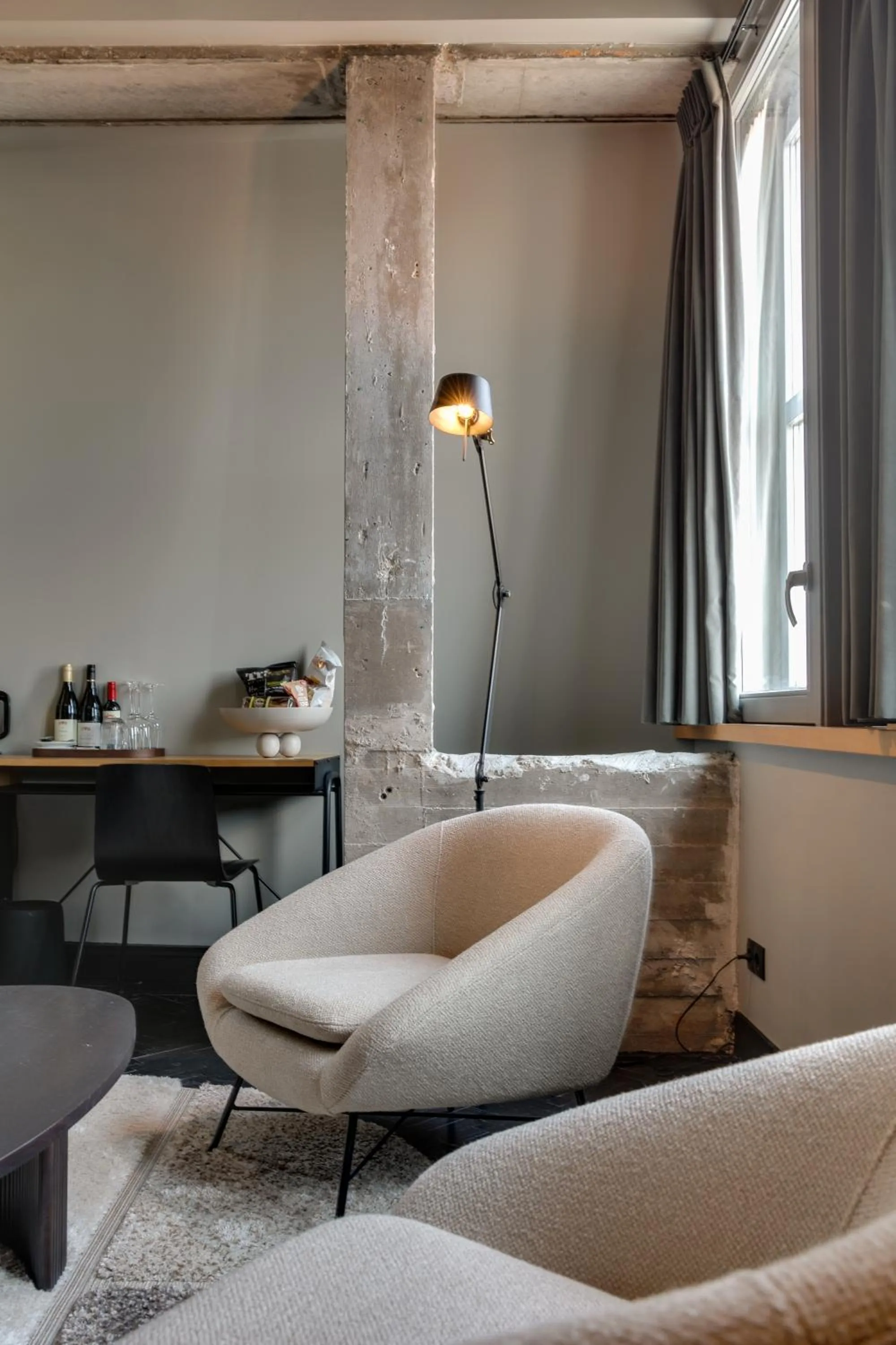 Seating area in The Duke Boutique Hotel